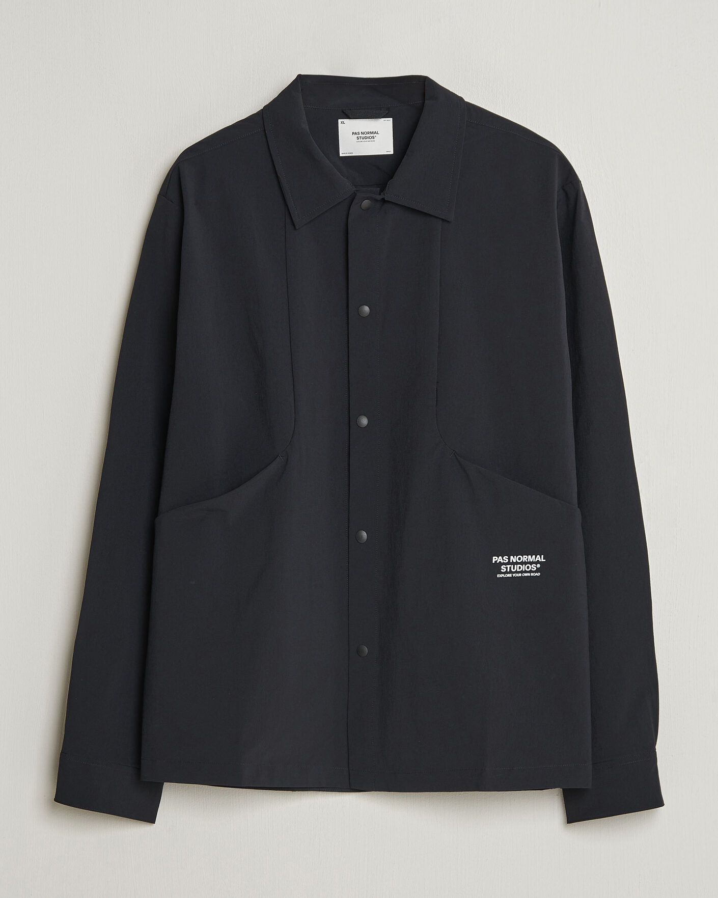 Herr | Skjortor | Pas Normal Studios | Off Race Tech Overshirt Black