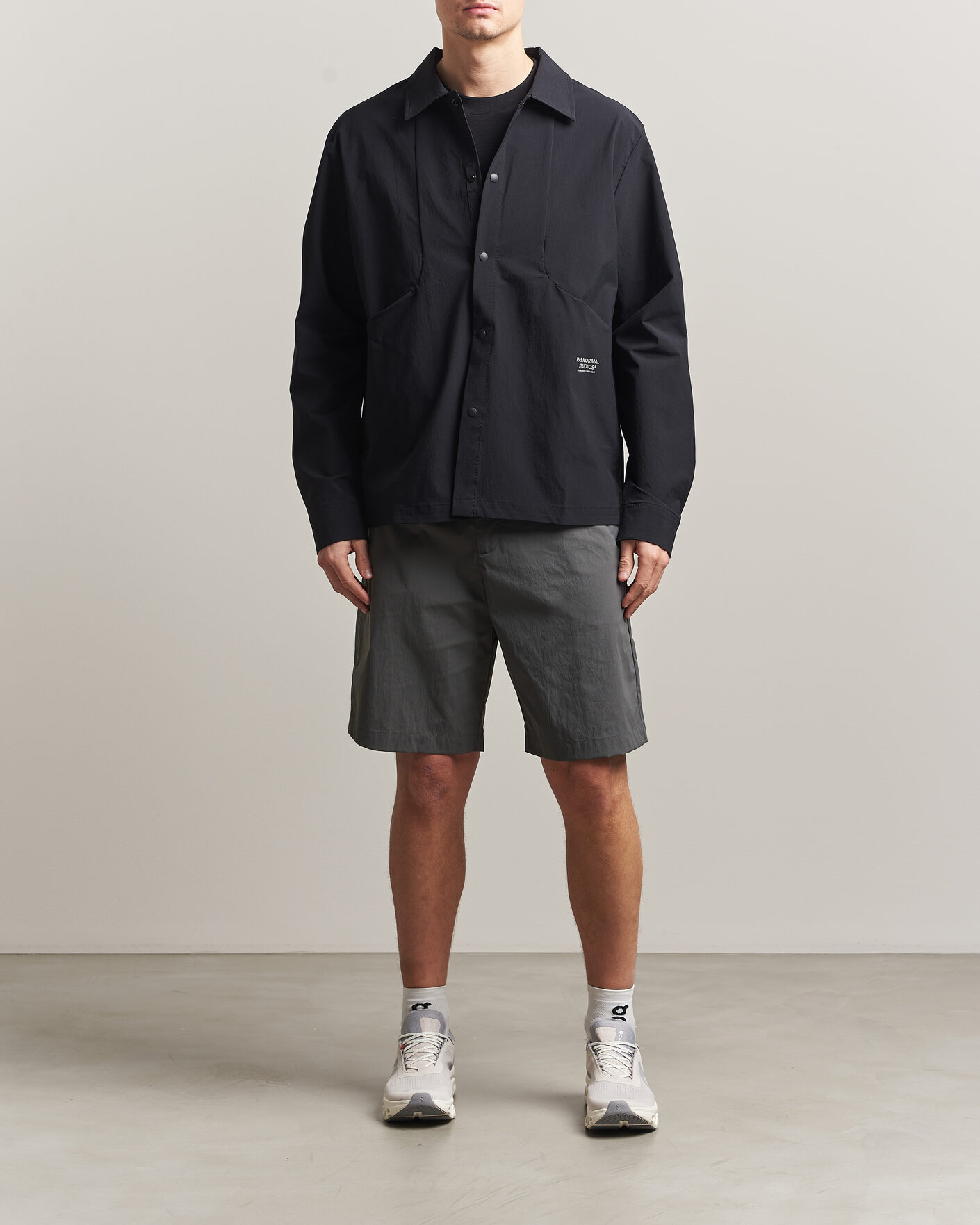 Herr | Skjortor | Pas Normal Studios | Off Race Tech Overshirt Black