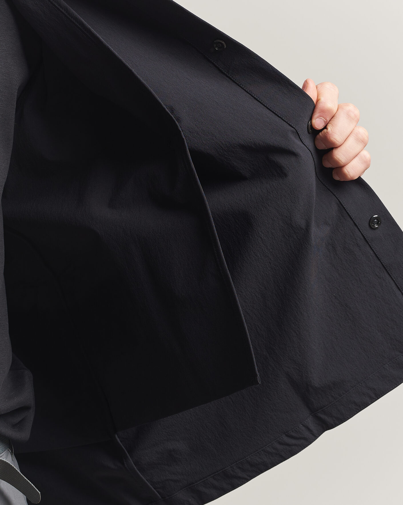 Herr | Skjortor | Pas Normal Studios | Off Race Tech Overshirt Black