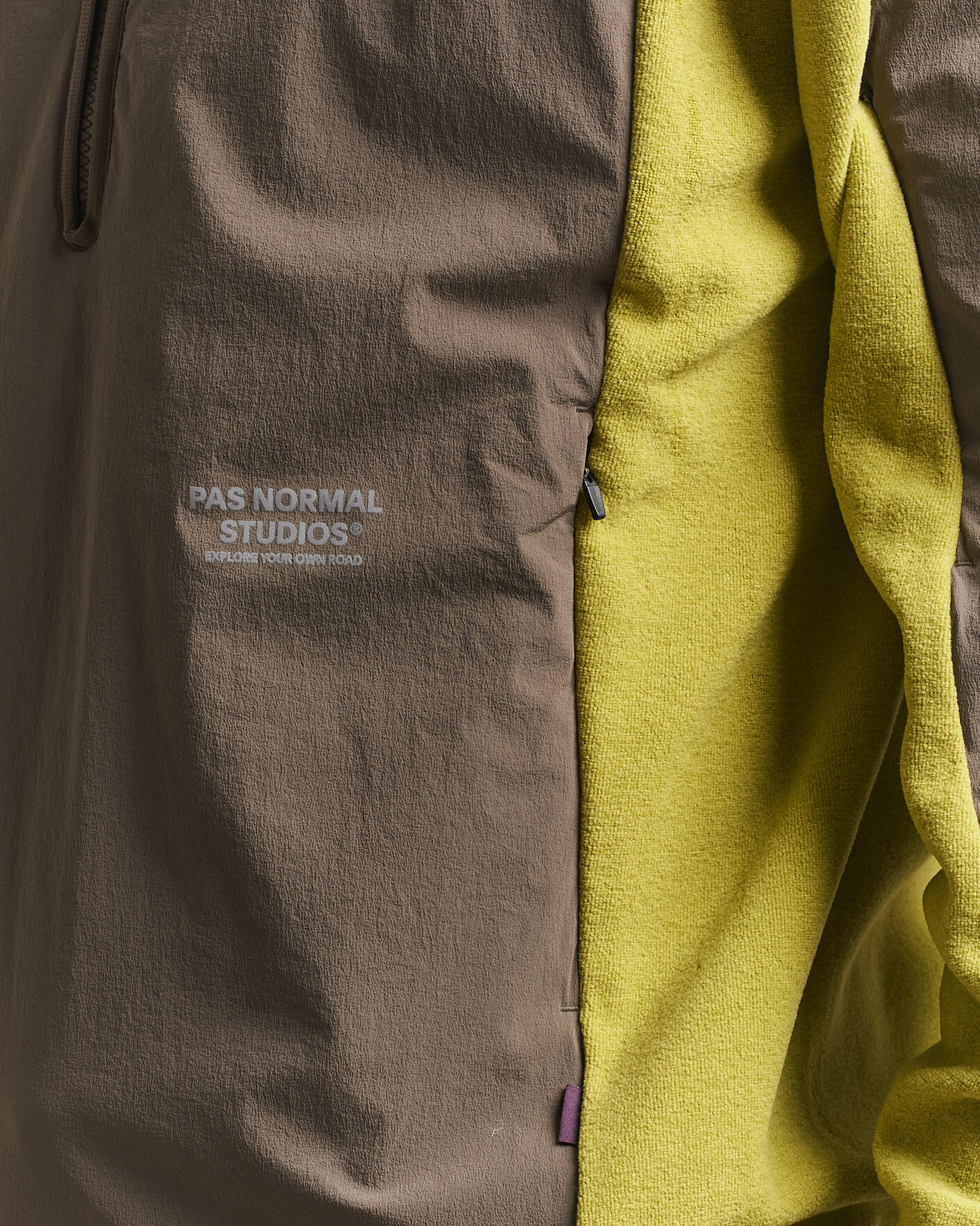 Herr | Jackor | Pas Normal Studios | Off Race Light Fleece Half Zip Moss Green