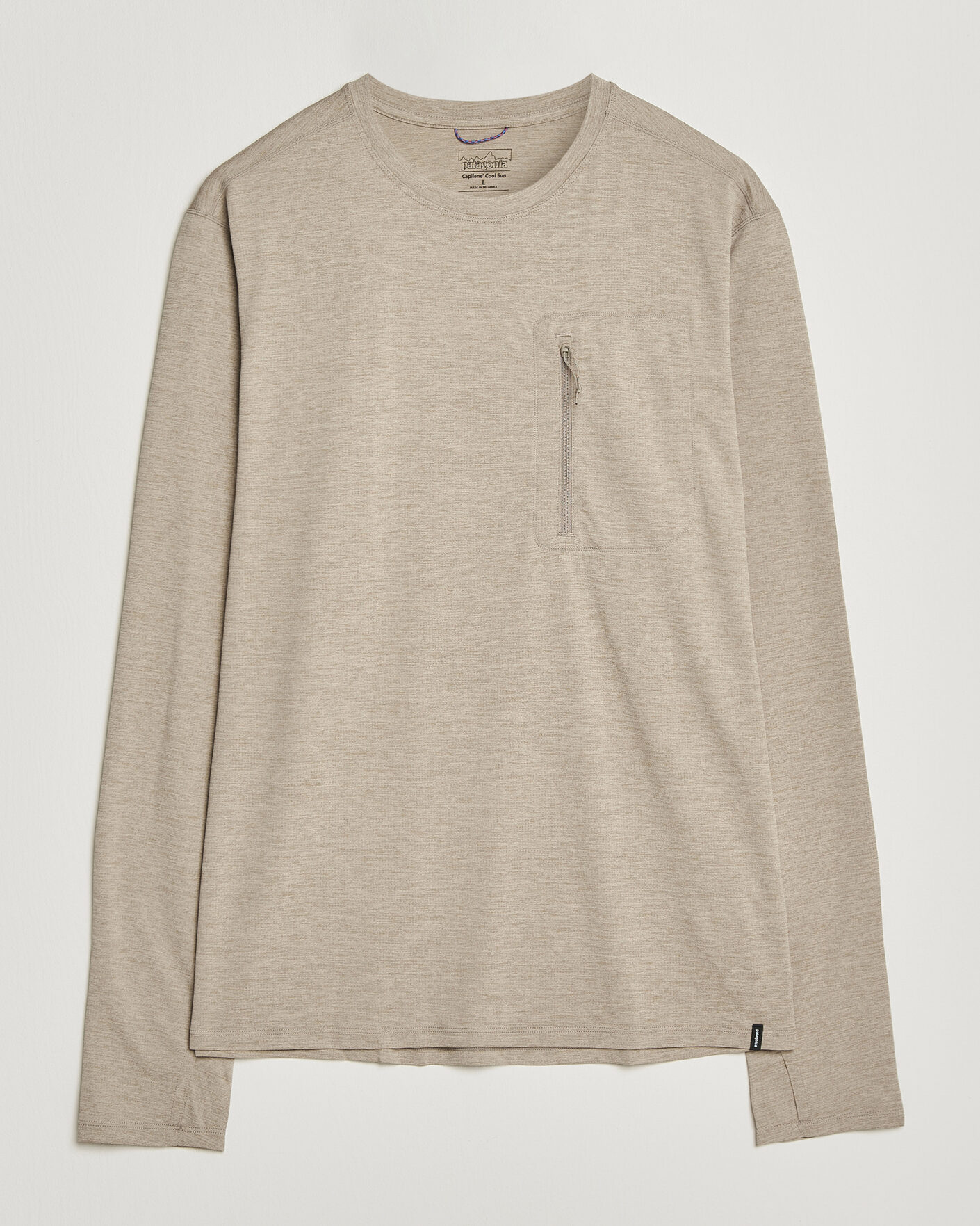 Herr | T-Shirts | Patagonia | Cap Cool Long Sleeve Sun Shirt Seabird Grey