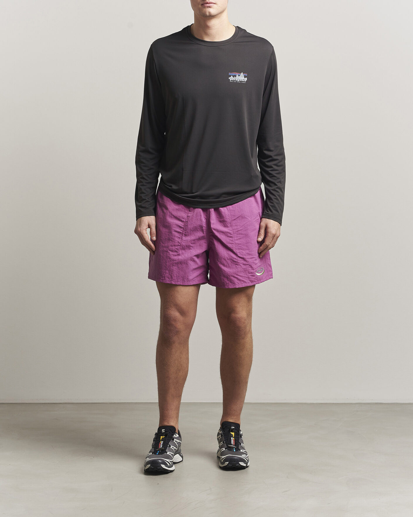 Herr | T-Shirts | Patagonia | 73 Skyline Cap Cool Daily Long Sleeve T-Shirt Black