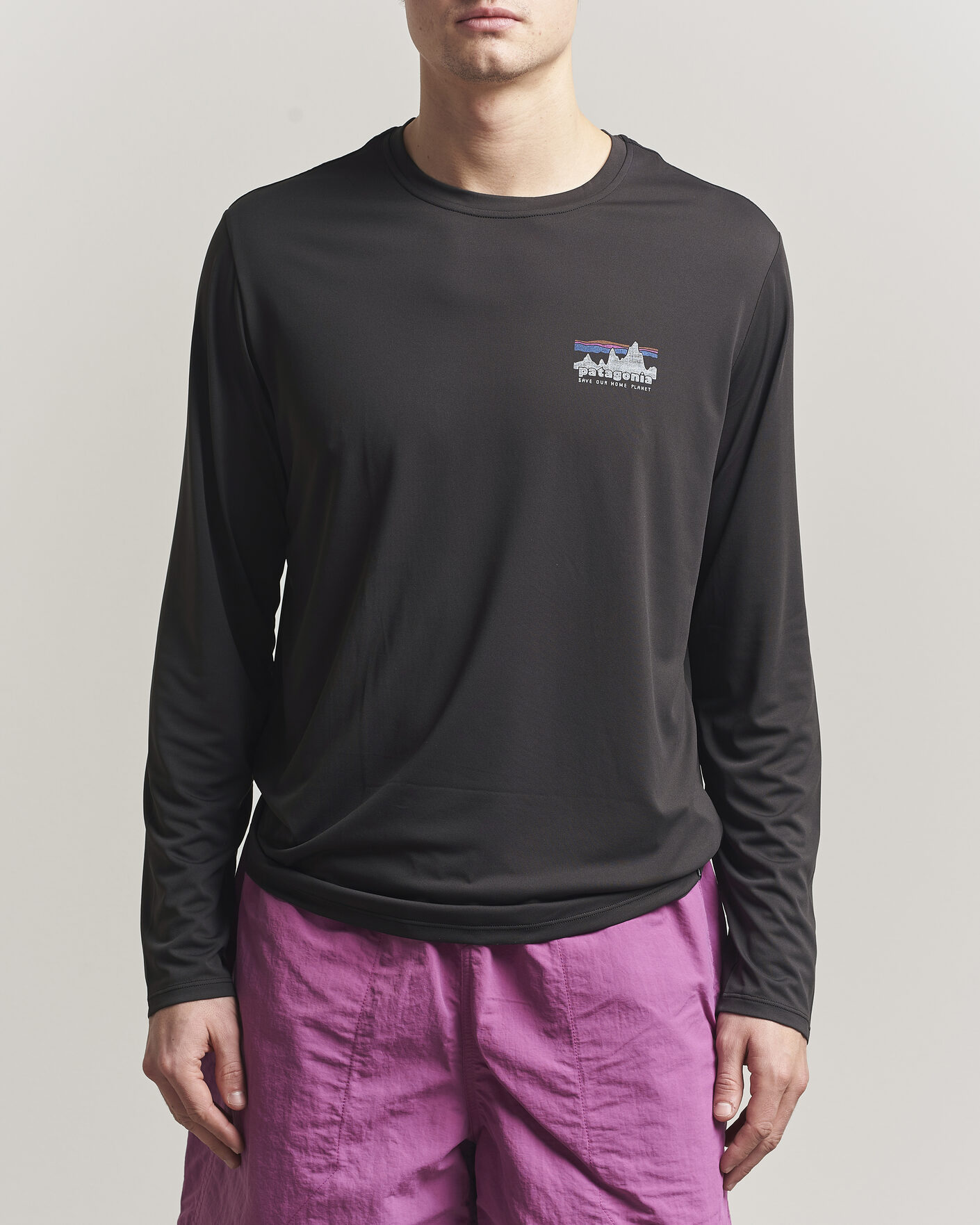 Herr | T-Shirts | Patagonia | 73 Skyline Cap Cool Daily Long Sleeve T-Shirt Black