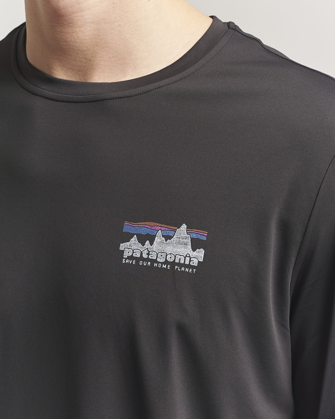 Herr | T-Shirts | Patagonia | 73 Skyline Cap Cool Daily Long Sleeve T-Shirt Black