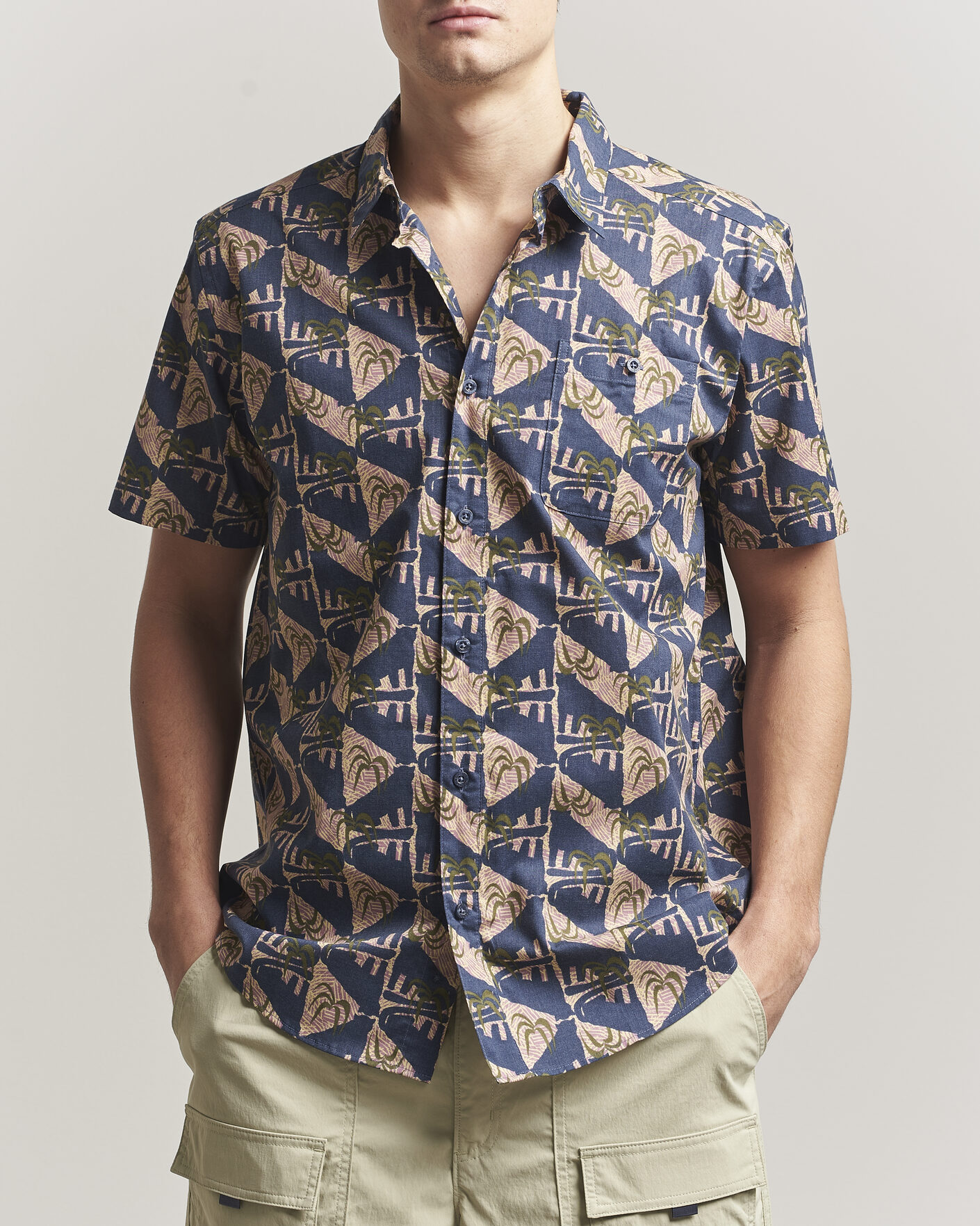 Herr | Skjortor | Patagonia | Go To Short Sleeve Shirt Jaguar Geo