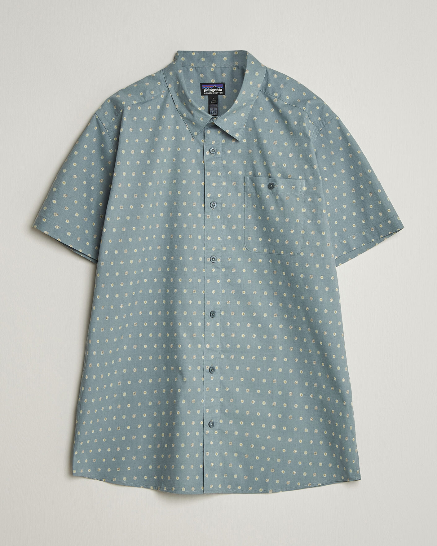 Herr | Skjortor | Patagonia | Go To Short Sleeve Shirt Blue Sage