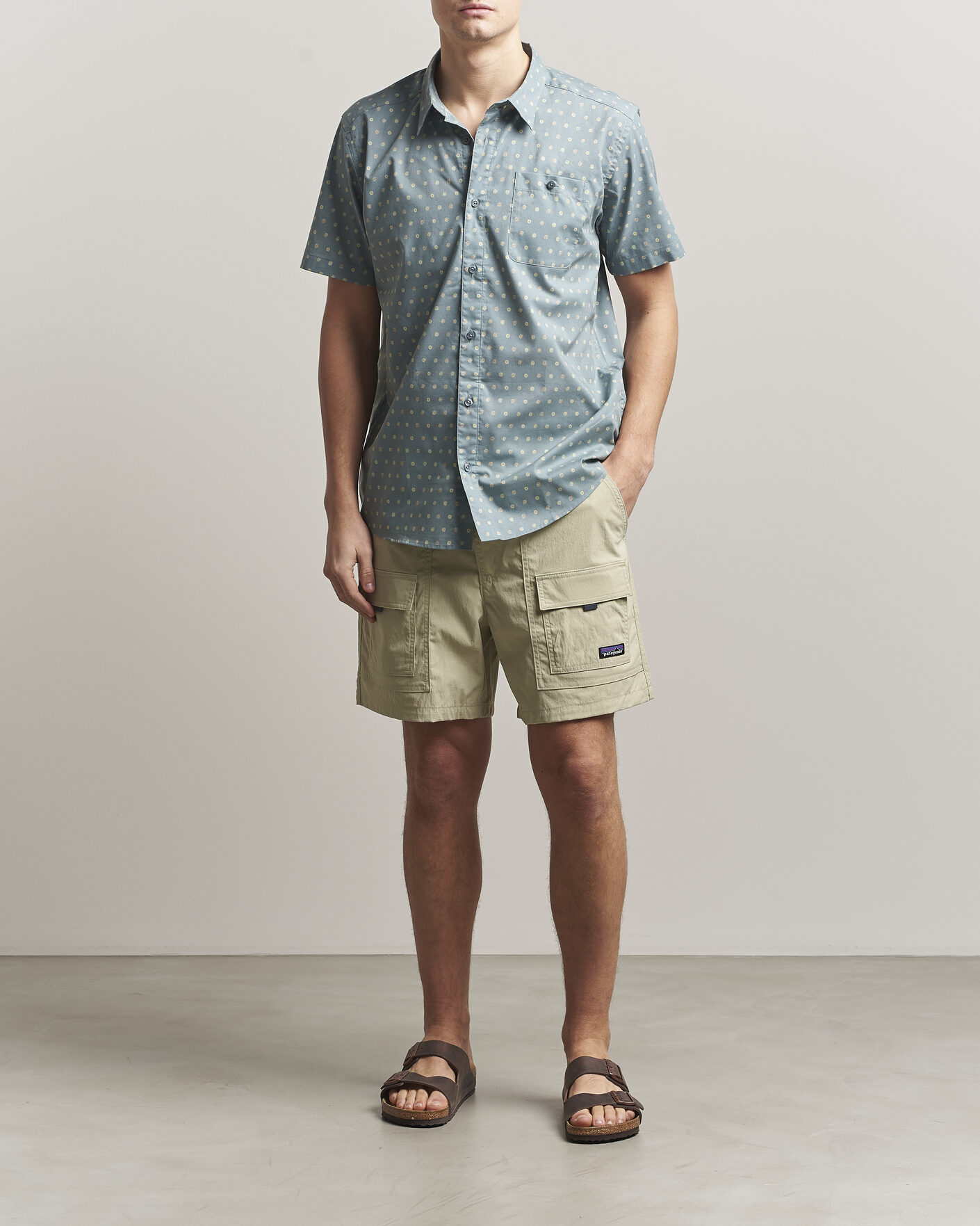 Herr | Skjortor | Patagonia | Go To Short Sleeve Shirt Blue Sage