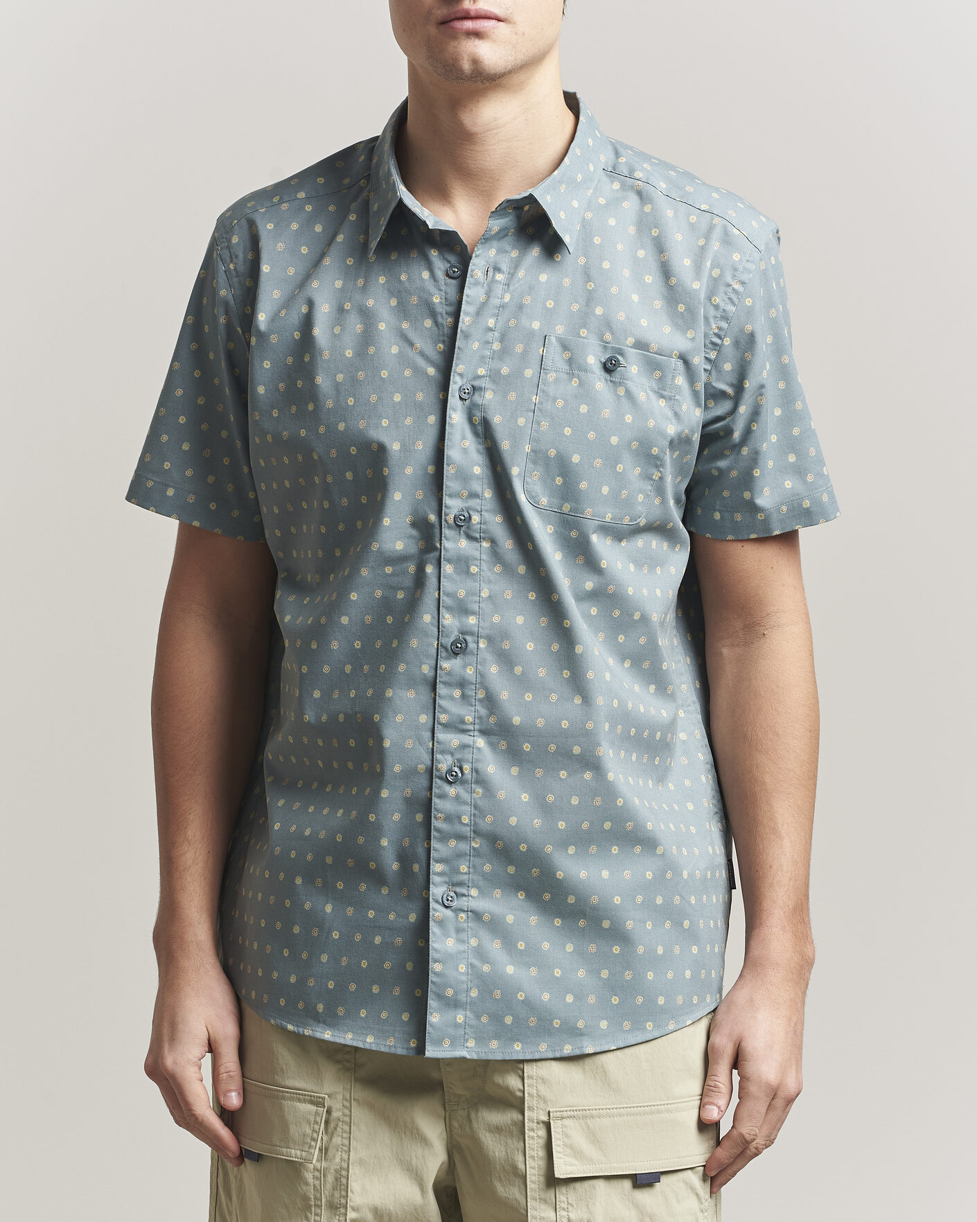 Herr | Skjortor | Patagonia | Go To Short Sleeve Shirt Blue Sage