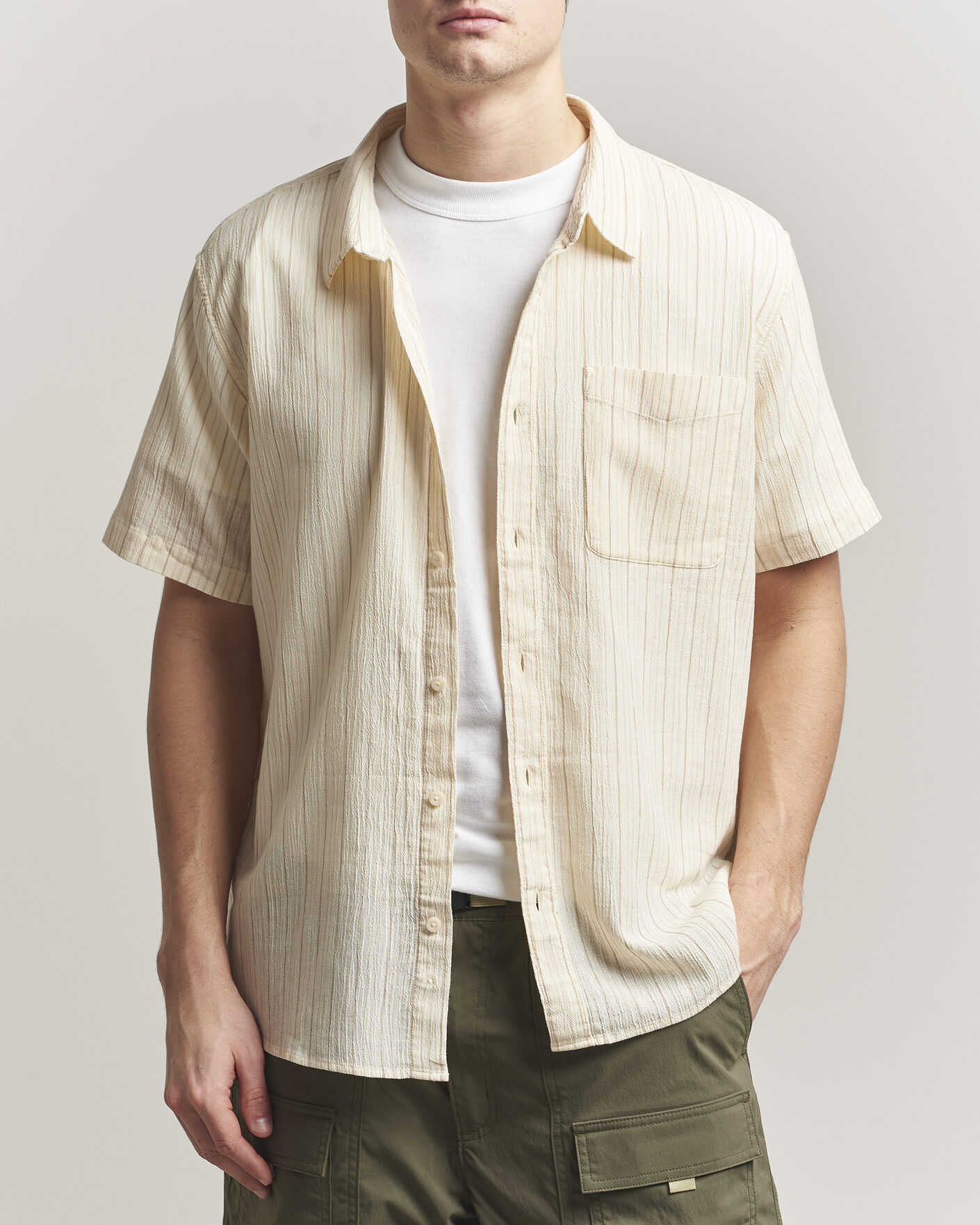 Herr | Skjortor | Patagonia | AC Short Sleeve Shirt Natural