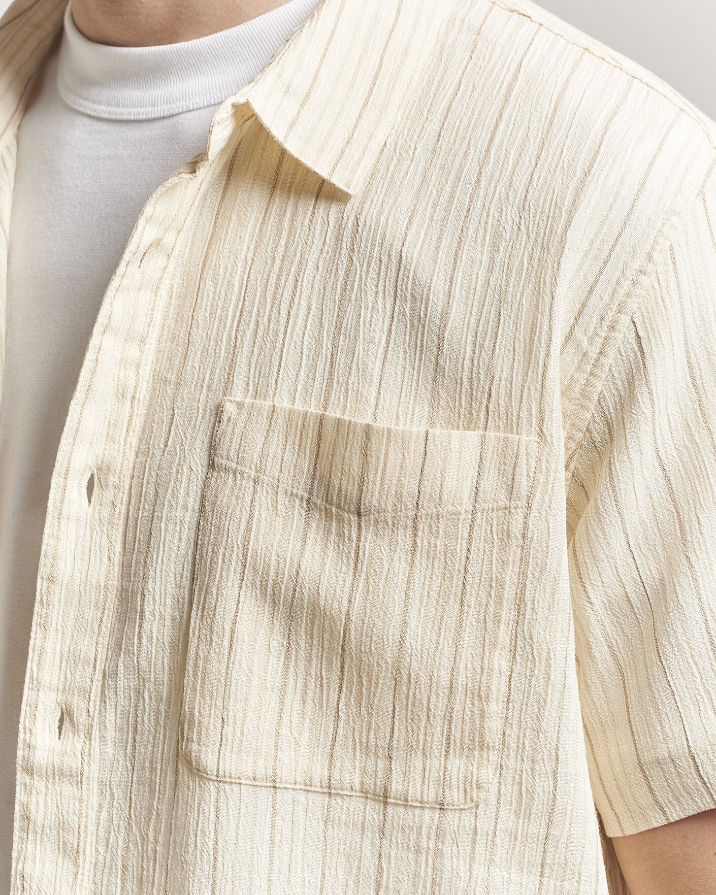 Herr | Skjortor | Patagonia | AC Short Sleeve Shirt Natural