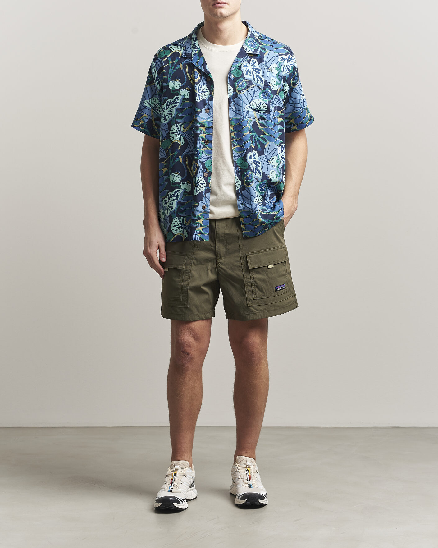 Herr | Skjortor | Patagonia | Tidal Threads Short Sleeve Shirt New Navy