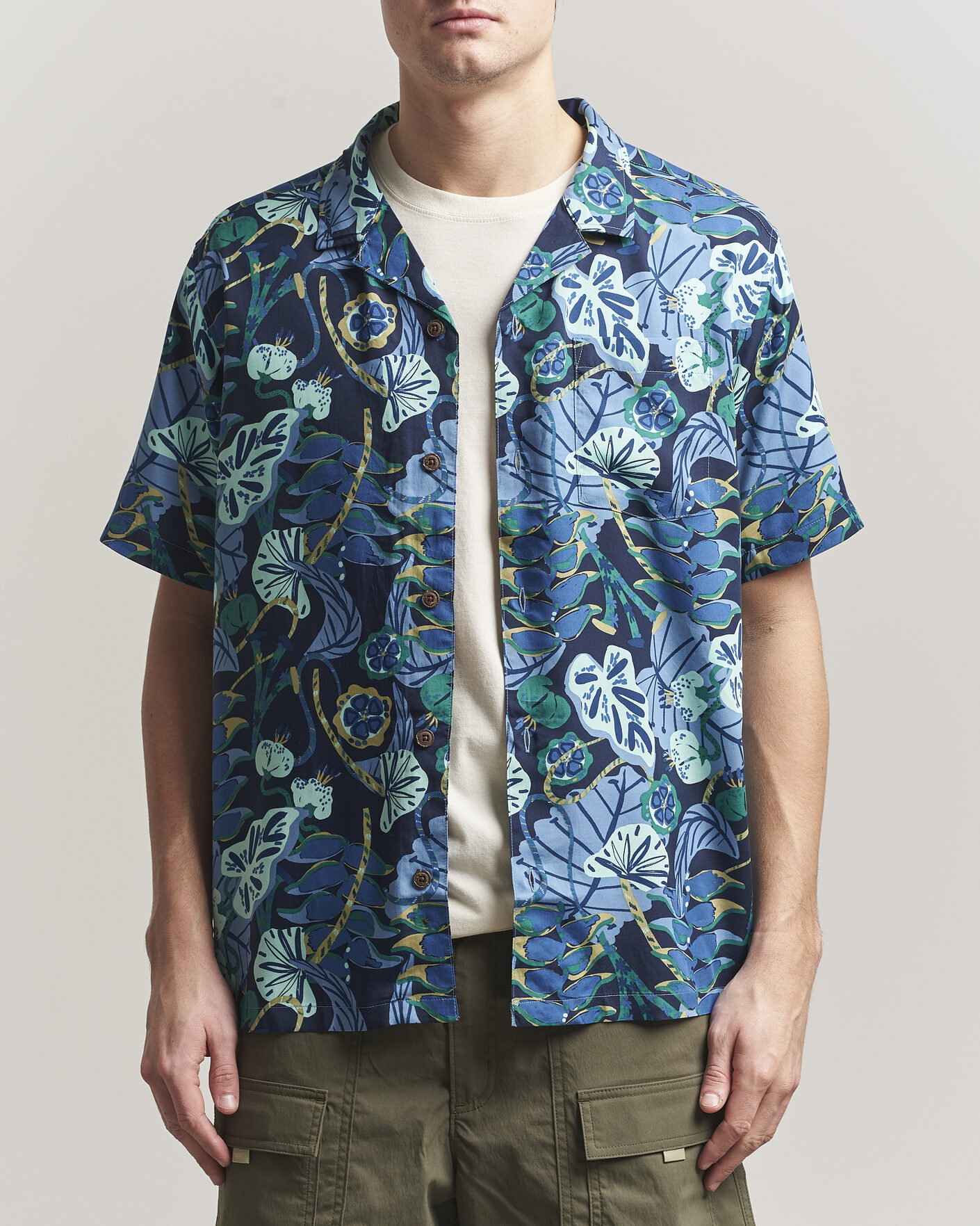 Herr | Skjortor | Patagonia | Tidal Threads Short Sleeve Shirt New Navy