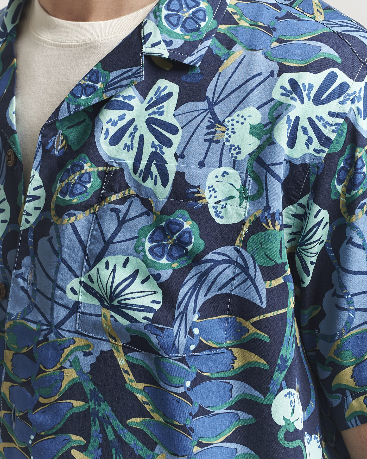 Herr | Skjortor | Patagonia | Tidal Threads Short Sleeve Shirt New Navy