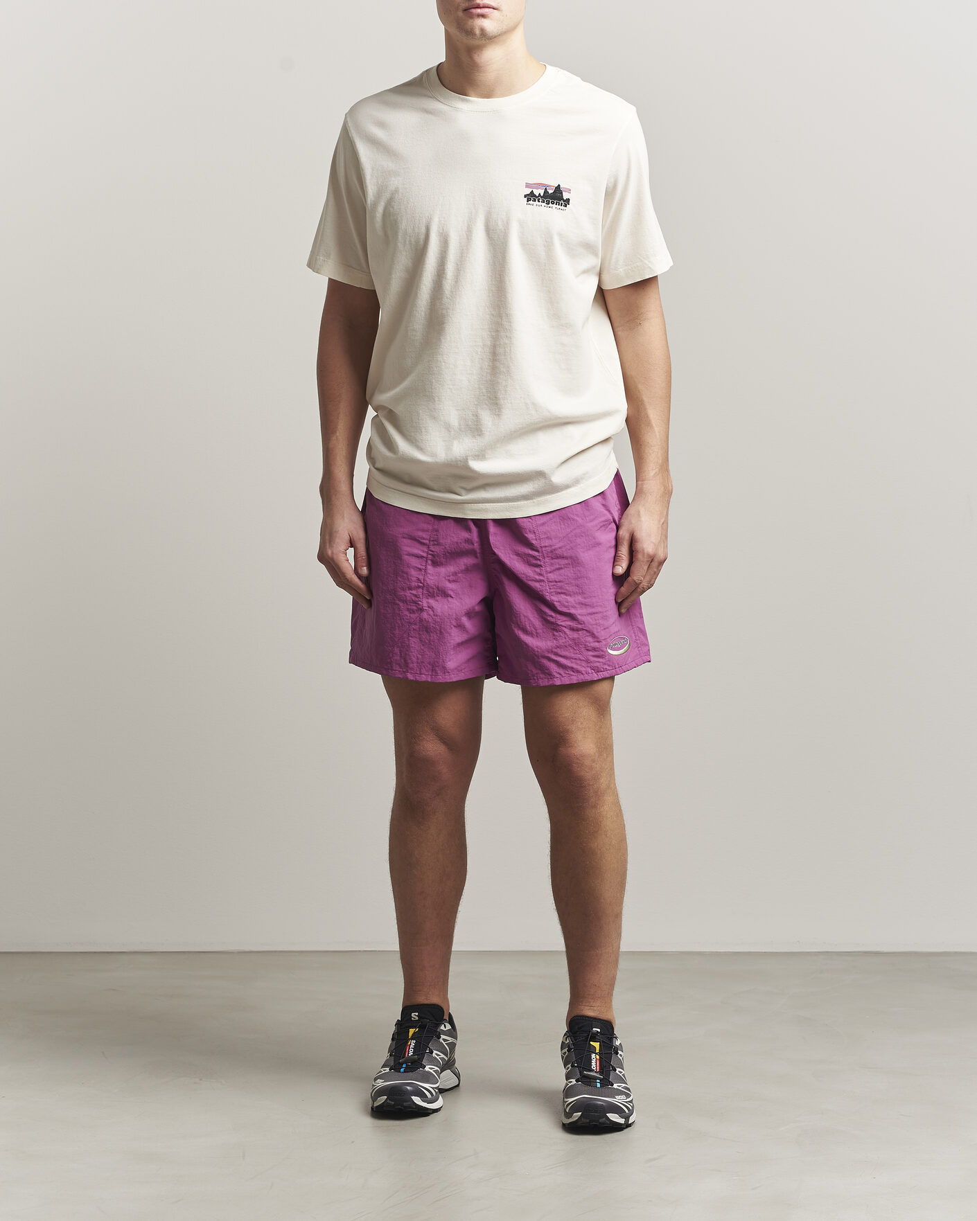 Herr | T-Shirts | Patagonia | 73 Skyline Logo T-Shirt Undyed Natural