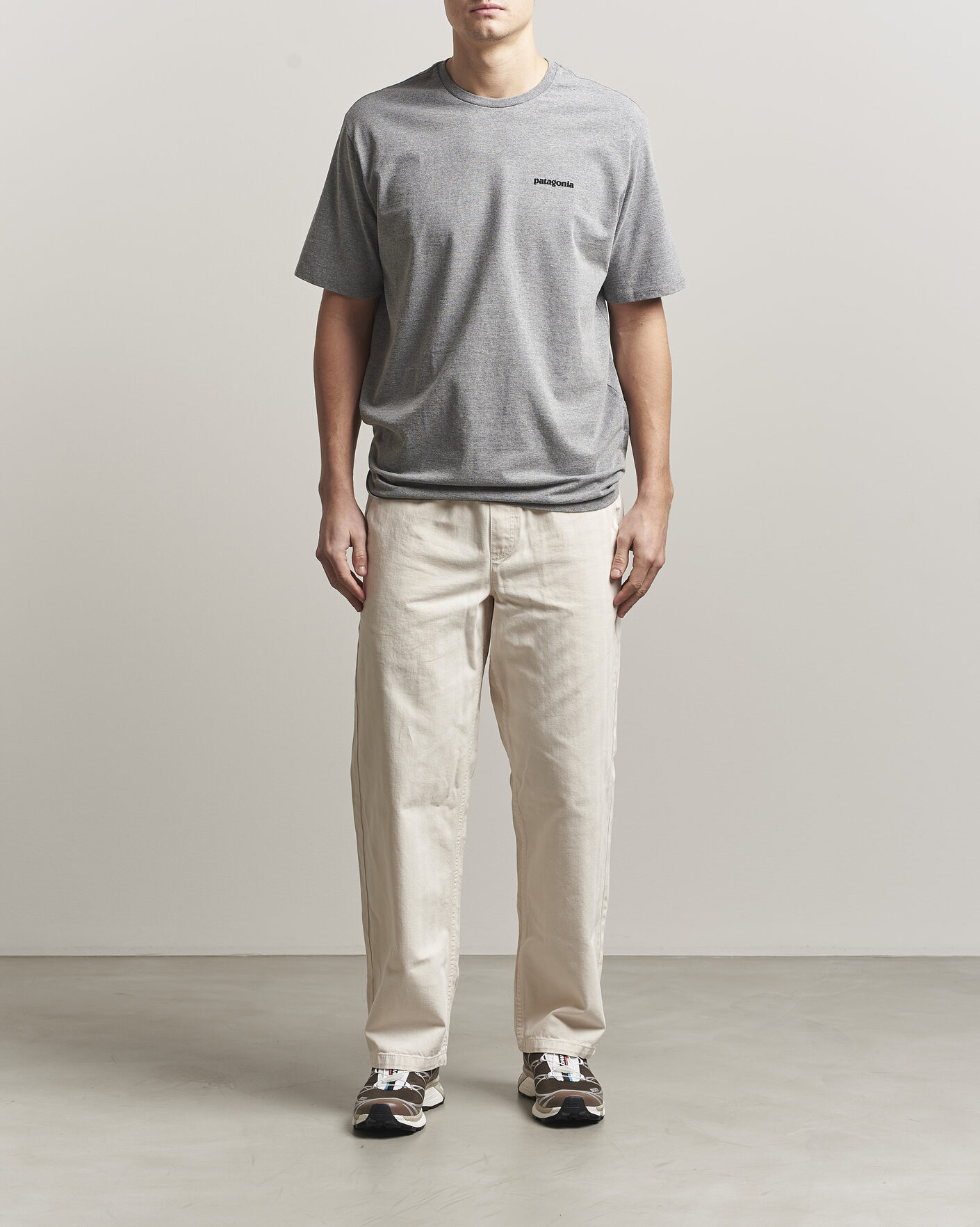 Herr | T-Shirts | Patagonia | P-6 Logo T-Shirt Gravel Heather