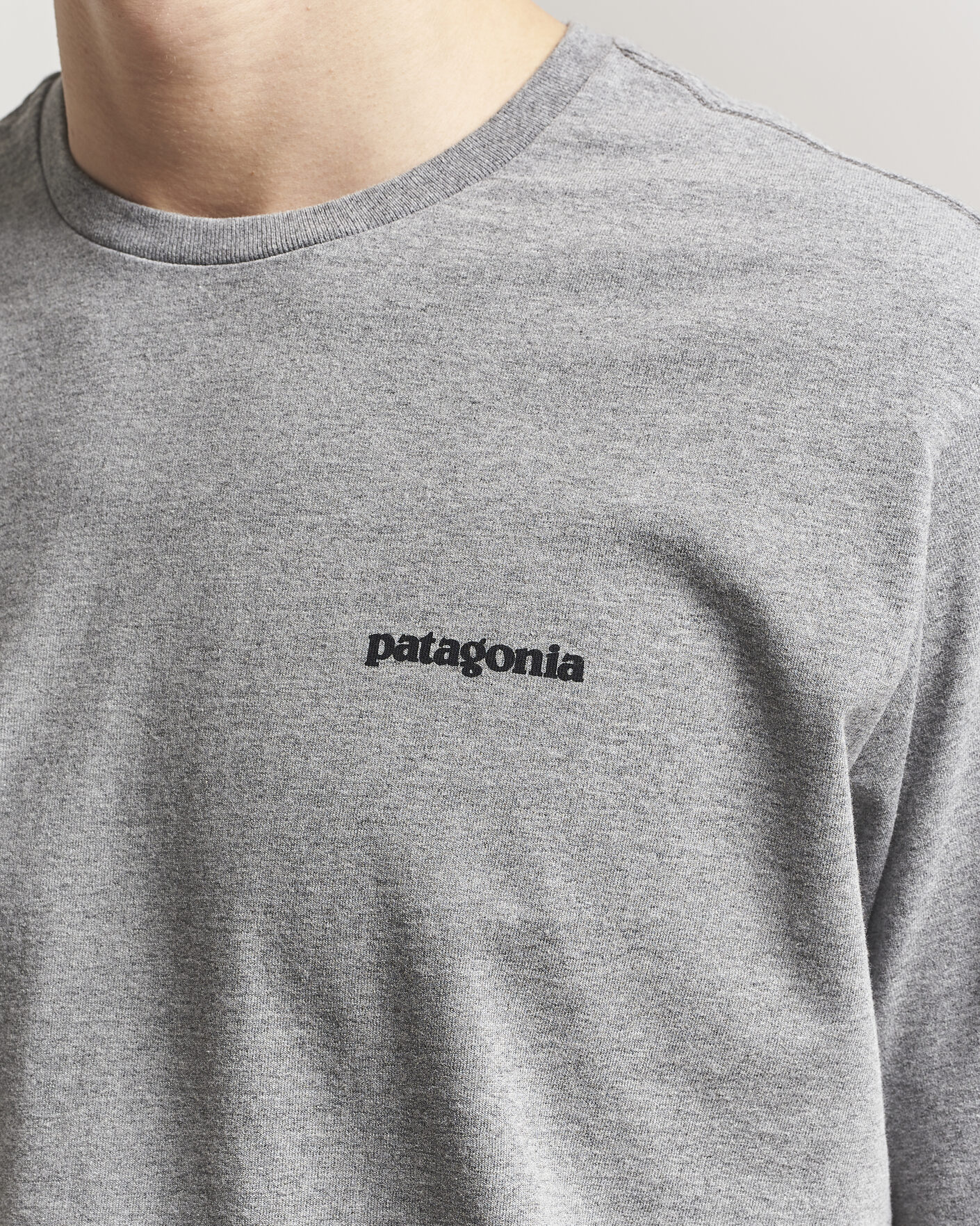 Herr | T-Shirts | Patagonia | P-6 Logo T-Shirt Gravel Heather