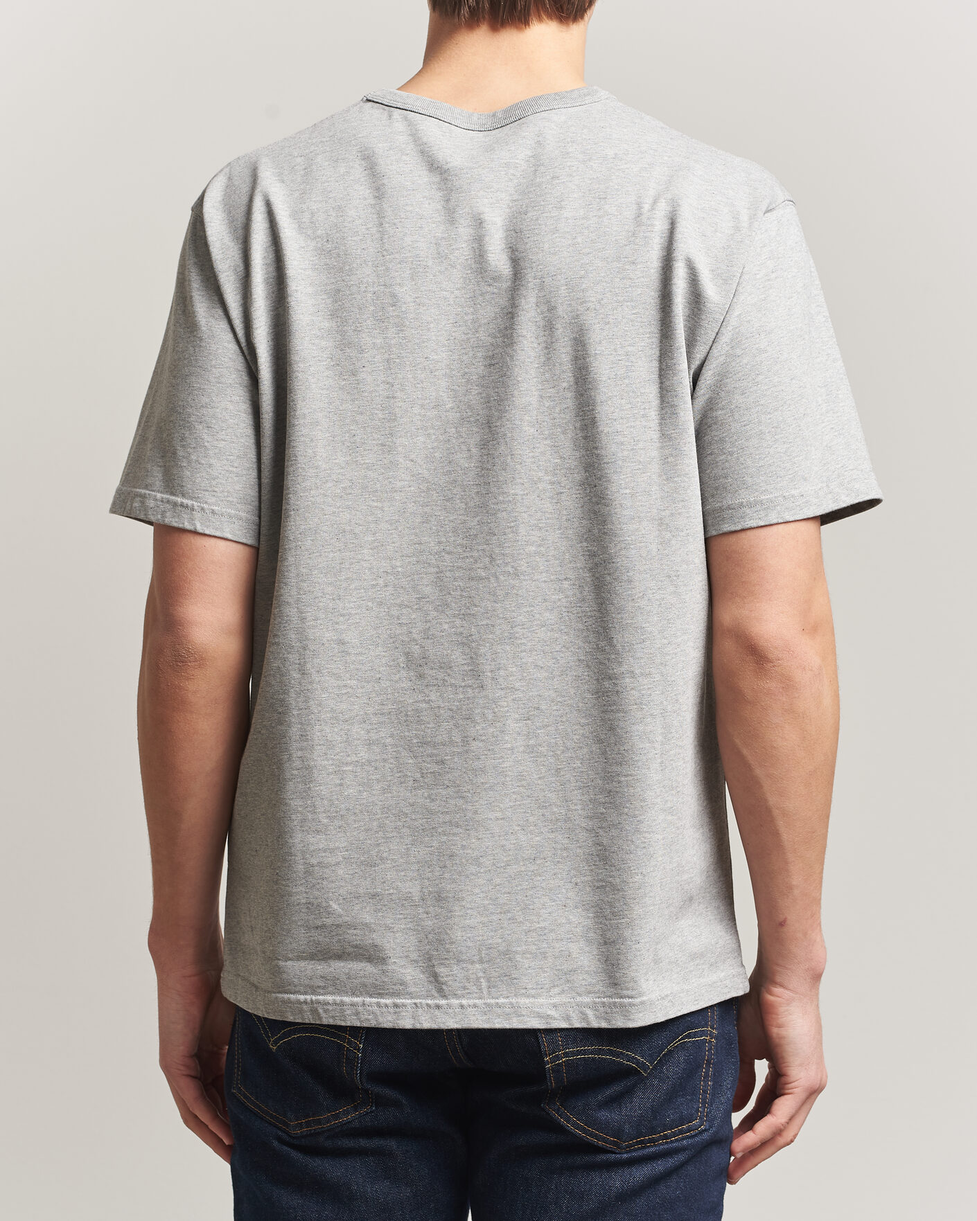 Herr | T-Shirts | Pendleton | Heavyweight P Tee Ash Heather Grey