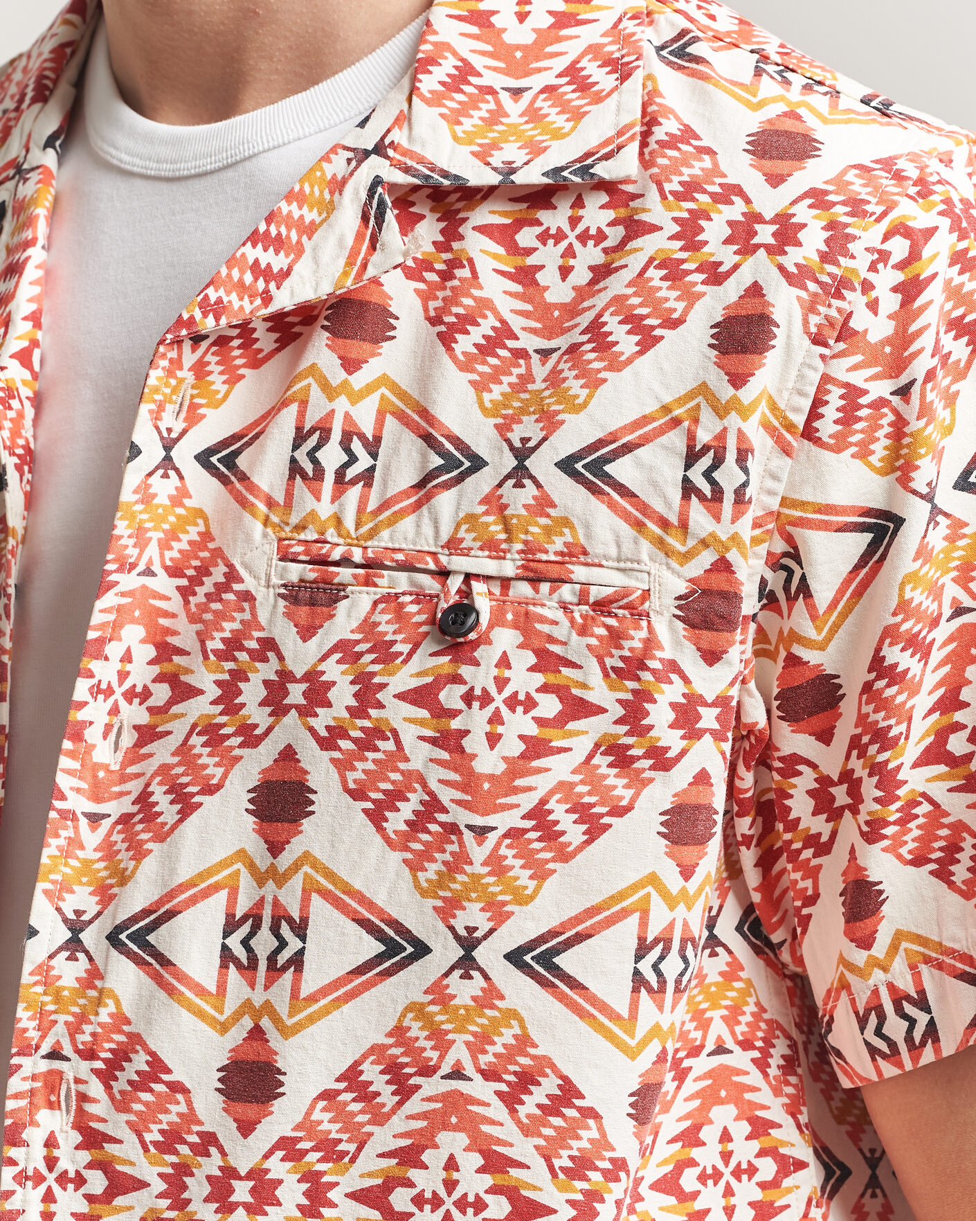 Herr | Skjortor | Pendleton | Camp Shirt Thunder Earthquake/Cream