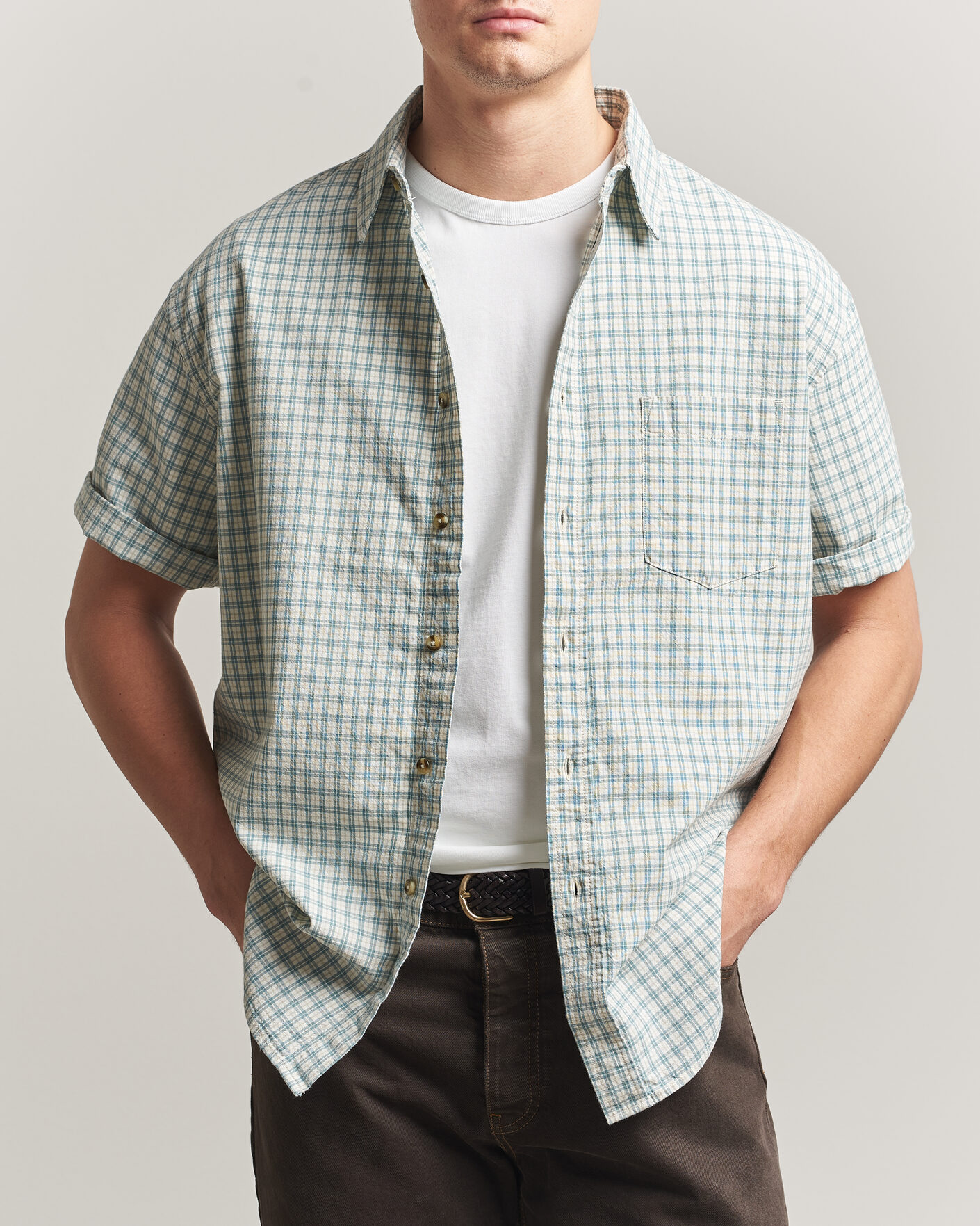 Herr | Skjortor | Pendleton | Short Sleeve Shirt Summer Tartan