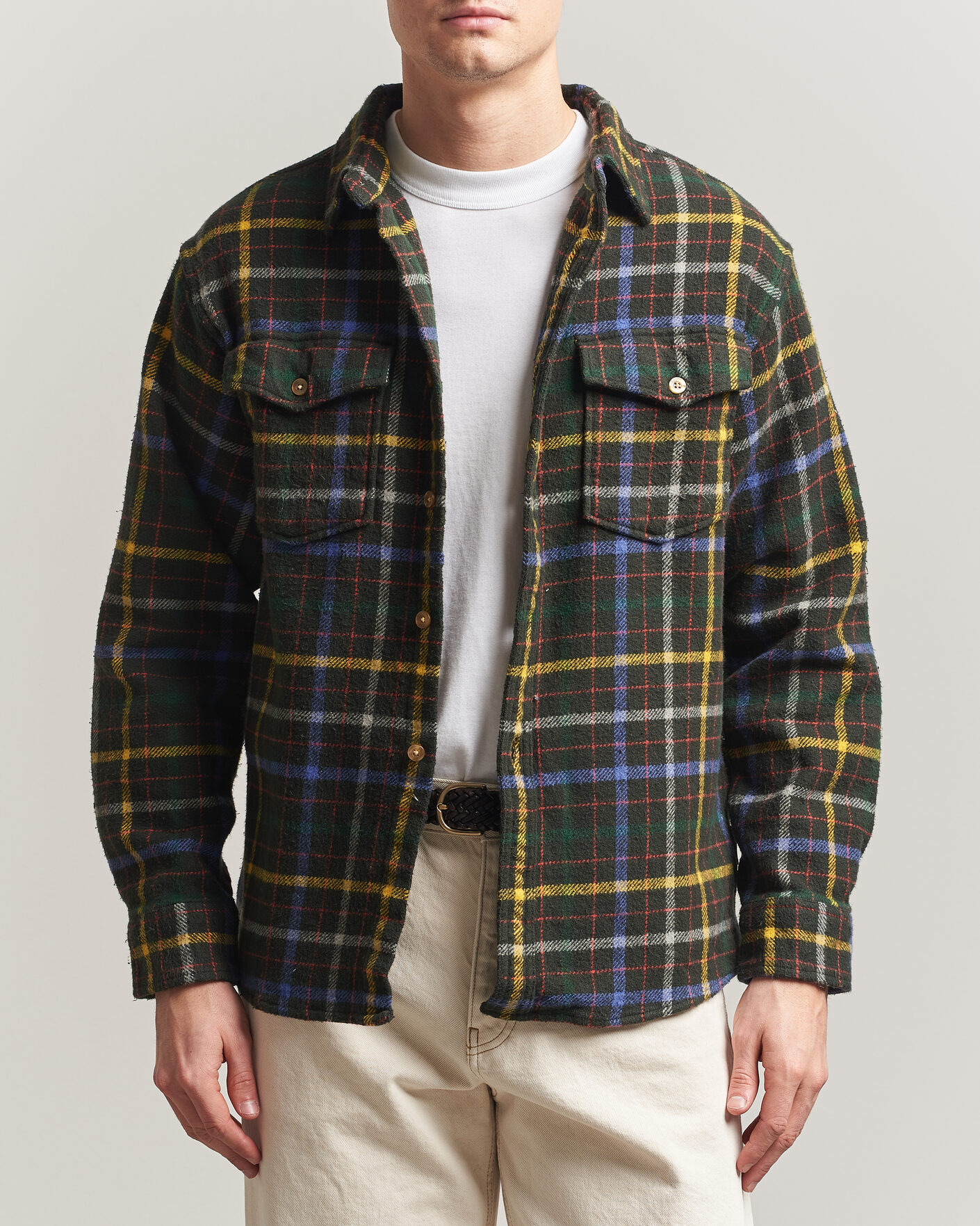 Herr | Skjortor | Pendleton | Big Pocket Shirt Peat