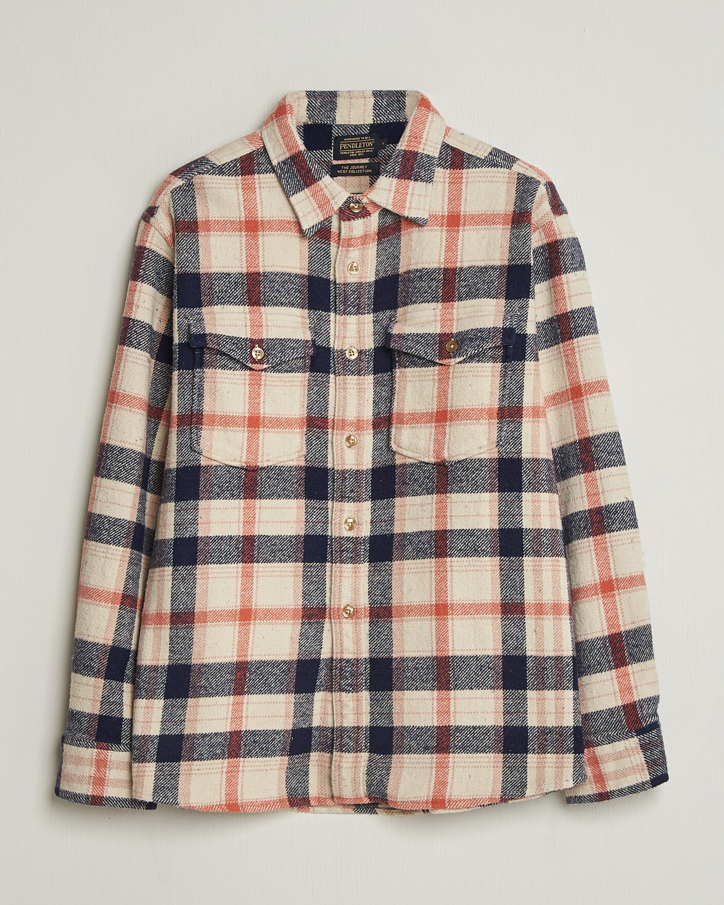 Herr | Skjortor | Pendleton | Big Pocket Shirt Silver Lining