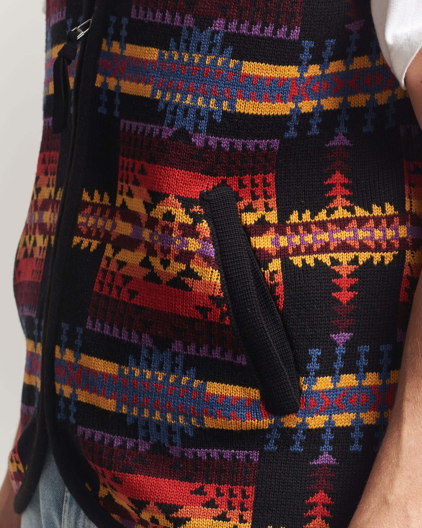 Herr | Tröjor | Pendleton | Jacquard Vest Black