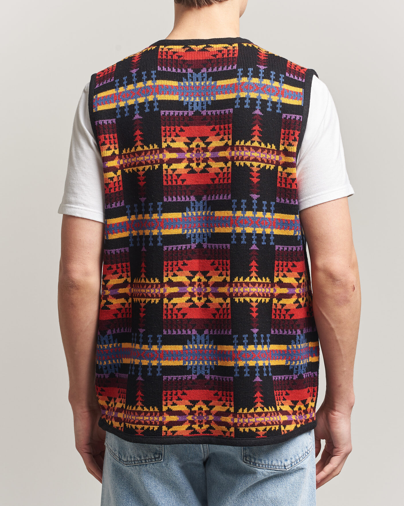 Herr | Tröjor | Pendleton | Jacquard Vest Black