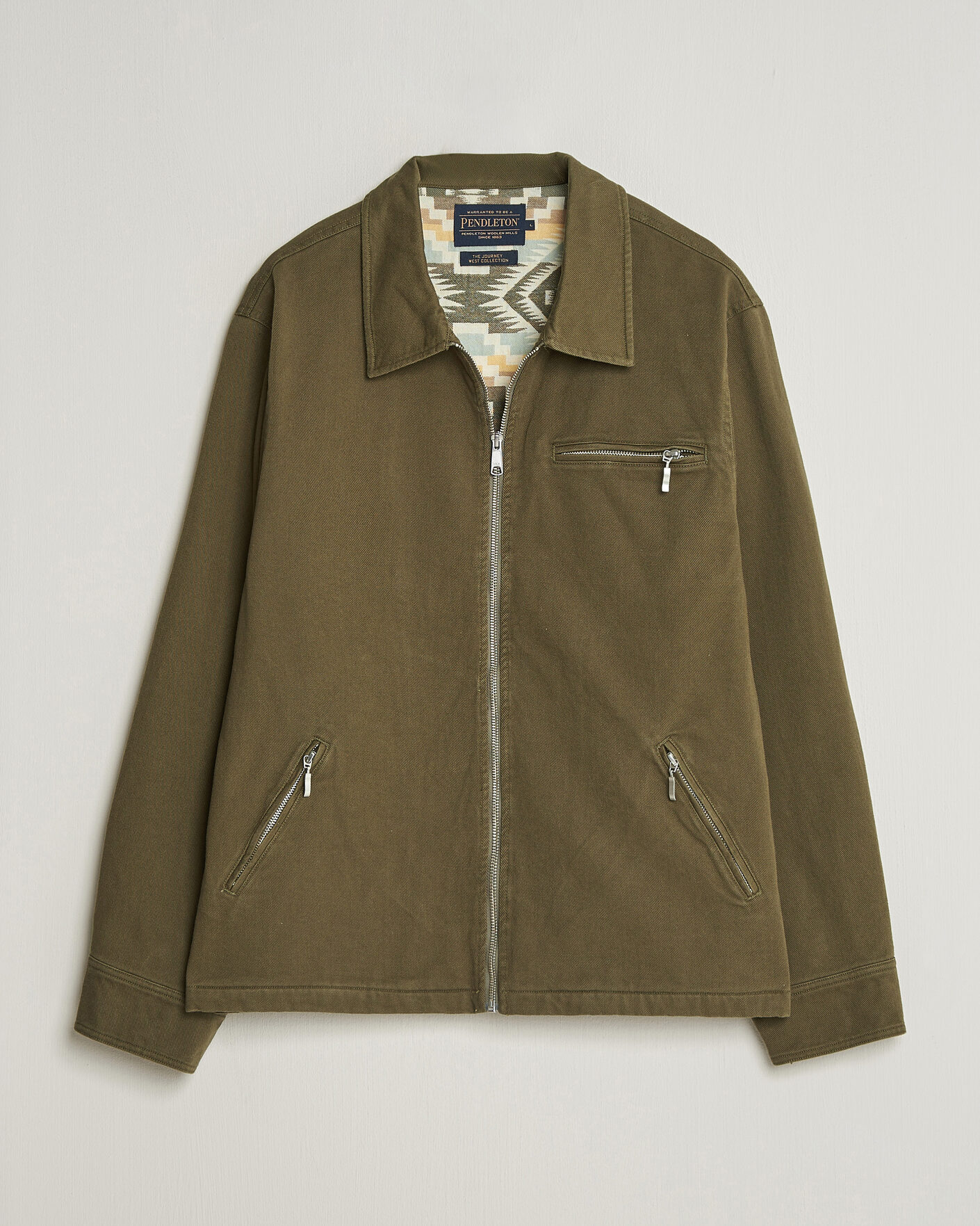 Herr | Jackor | Pendleton | Blandet Lined Bomber Jacket Sage
