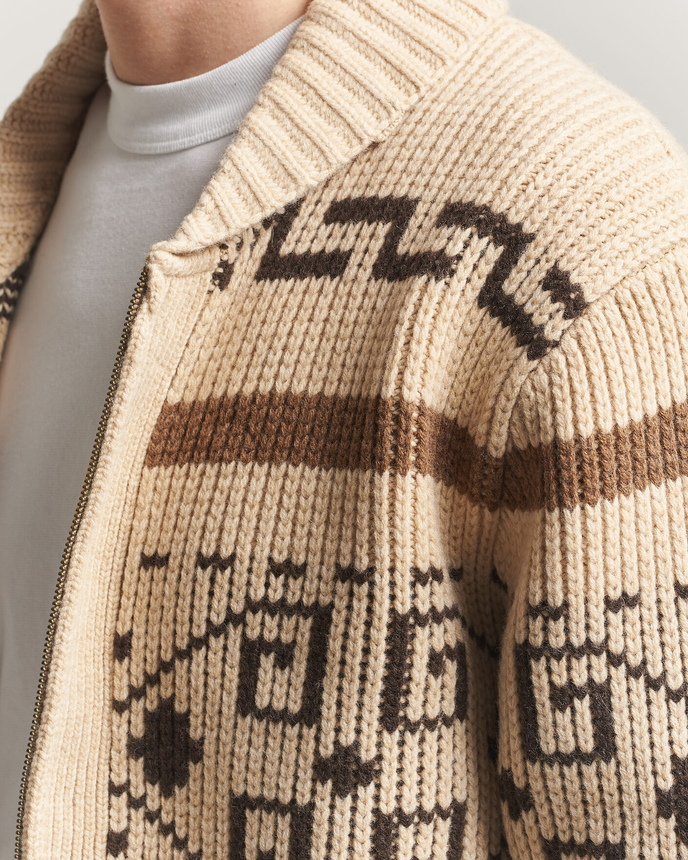 Herr | Tröjor | Pendleton | Original Westerley Cardigan Tan/Brown