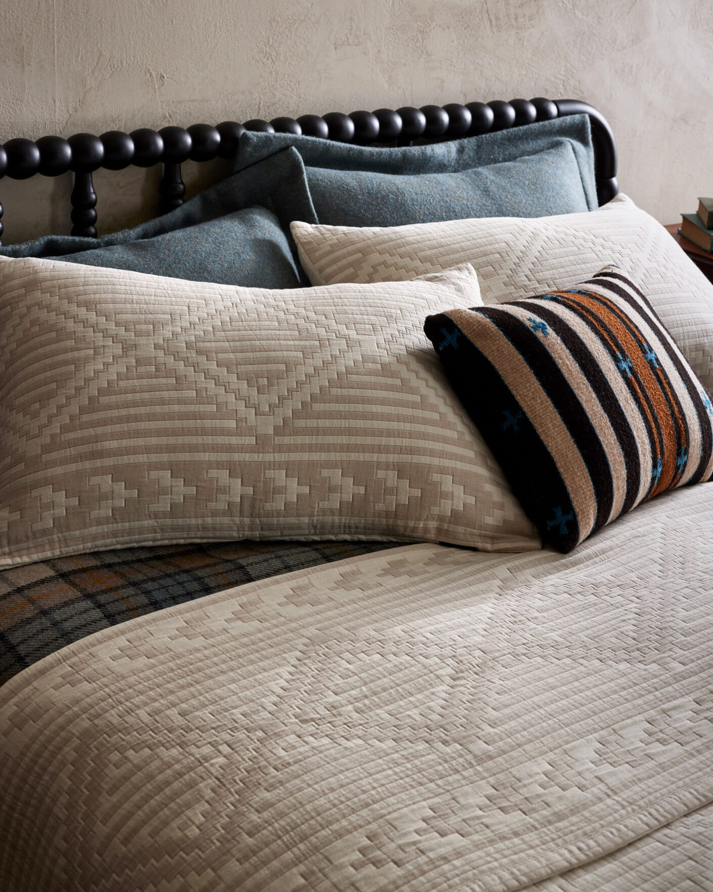 Herr | Till hemmet | Pendleton | Organic Cotton Matelasse Pillow Ganado
