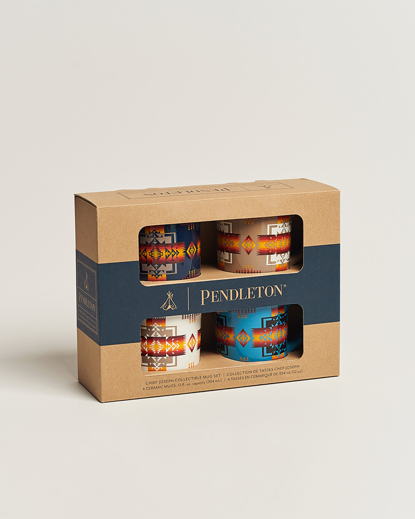 Herr | Till hemmet | Pendleton | 4-Pack Ceramic Mug Set Chief Joseph