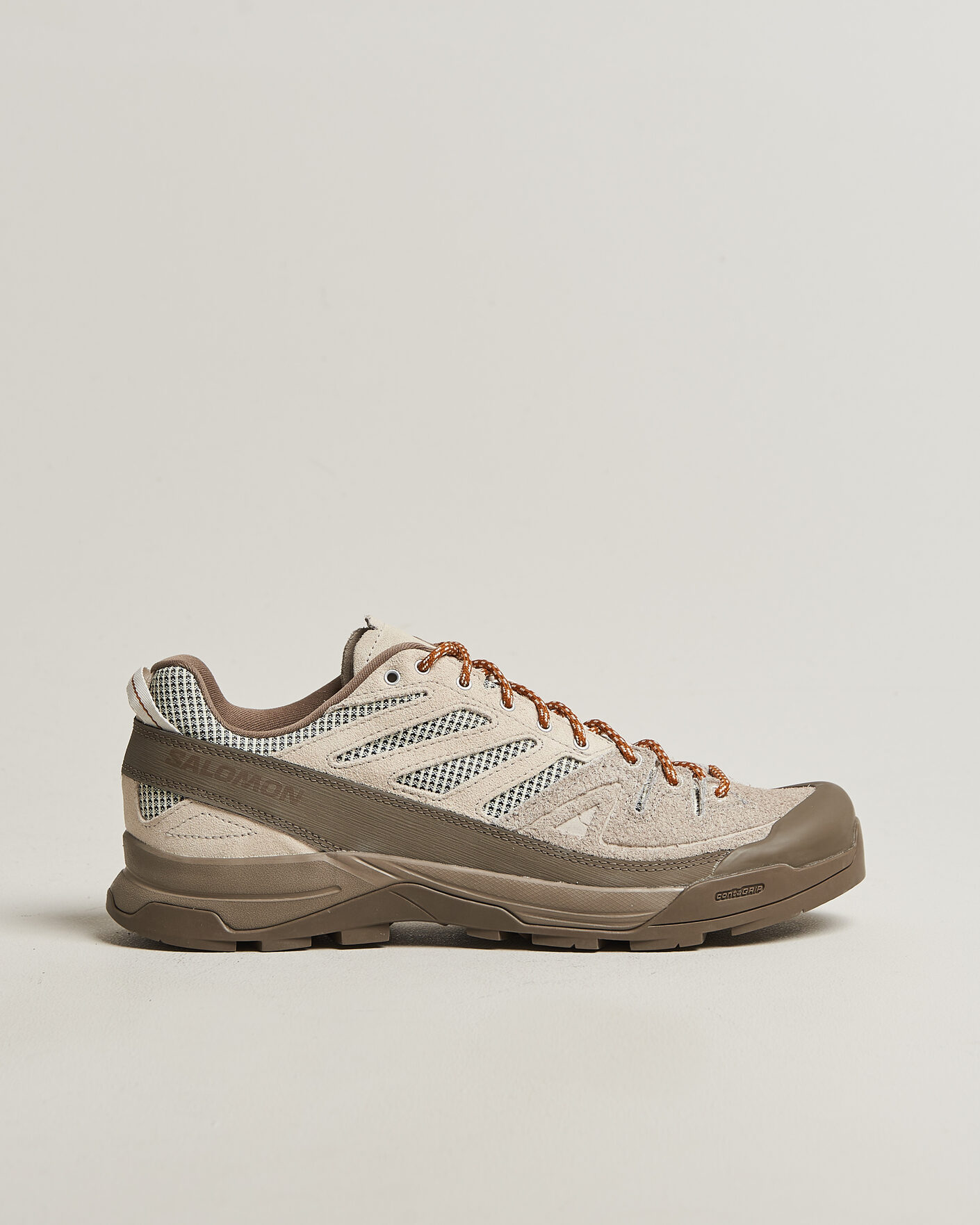 Herr | Trail Sneakers | Salomon | X-ALP Woven Sneakers Walnut/Silver Cloud