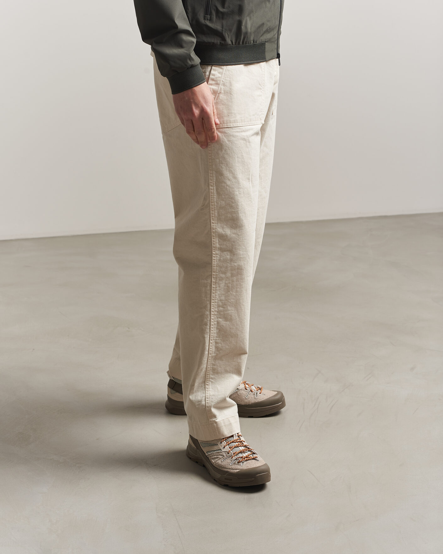 Herr | Trail Sneakers | Salomon | X-ALP Woven Sneakers Walnut/Silver Cloud