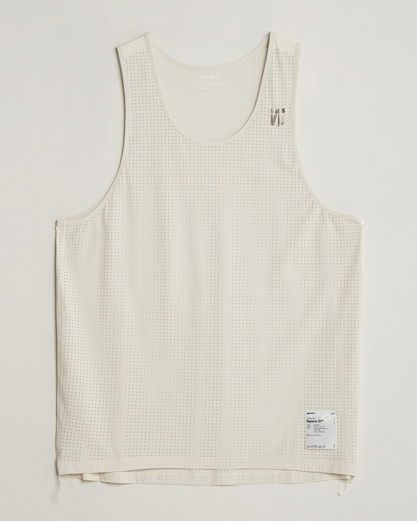 Herr | T-Shirts | Satisfy | Space-O Singlet Chalk