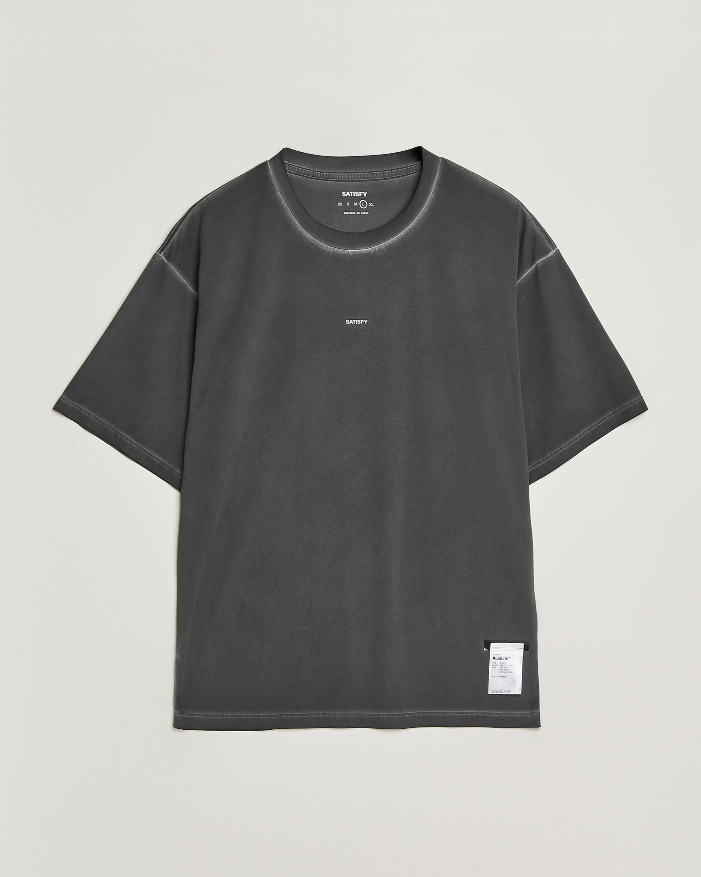 Herr | T-Shirts | Satisfy | AuraLite T-Shirt Pigment Black