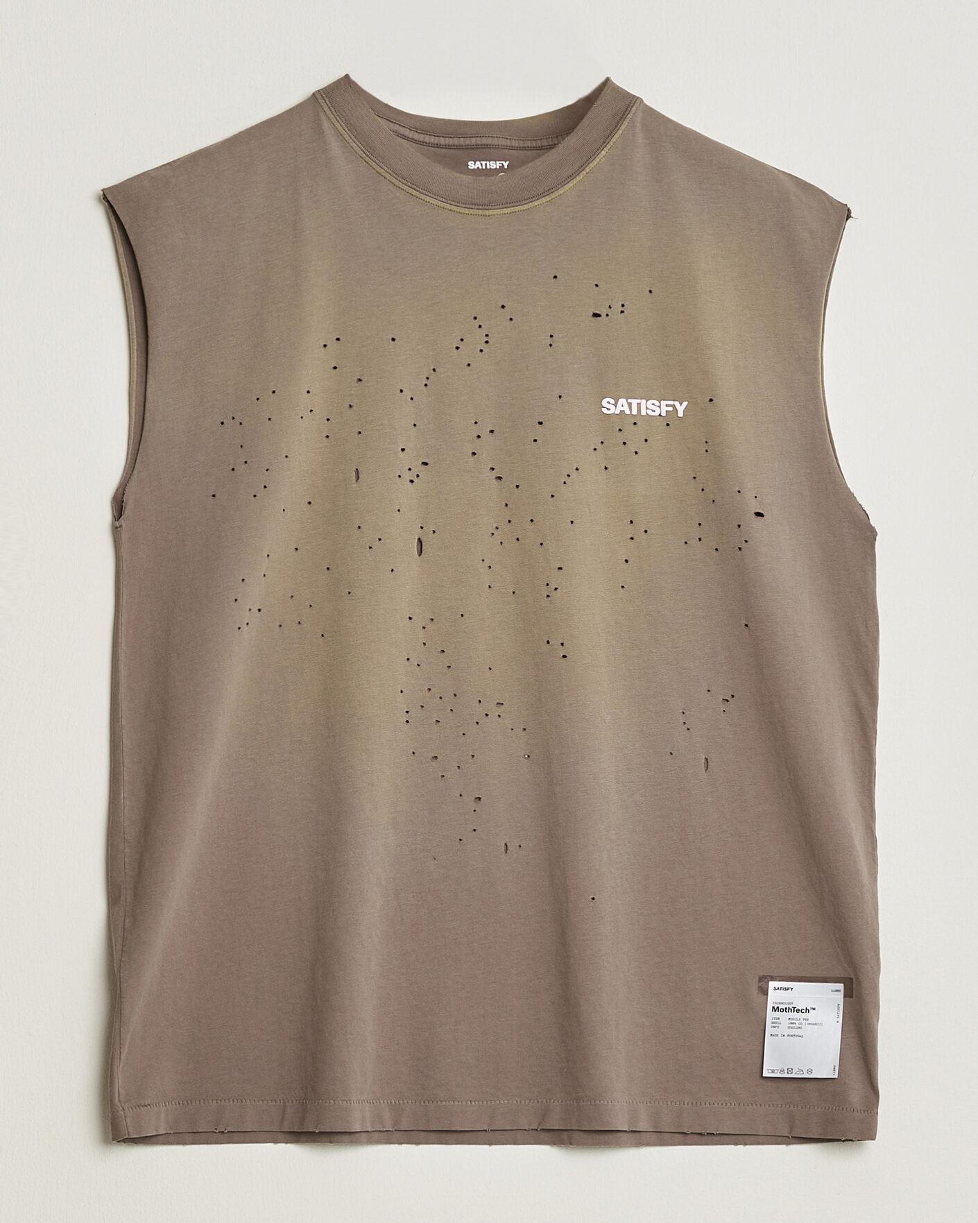 Herr | T-Shirts | Satisfy | MothTech Muscle Tee Sun Bleached Falcon