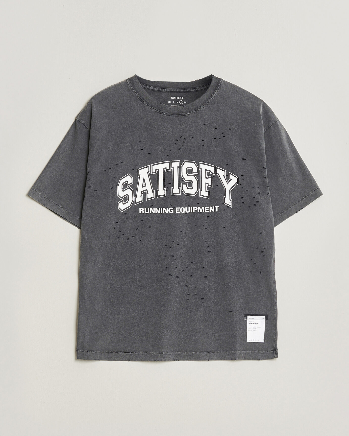 Herr | T-Shirts | Satisfy | MothTech T-Shirt Aged Black