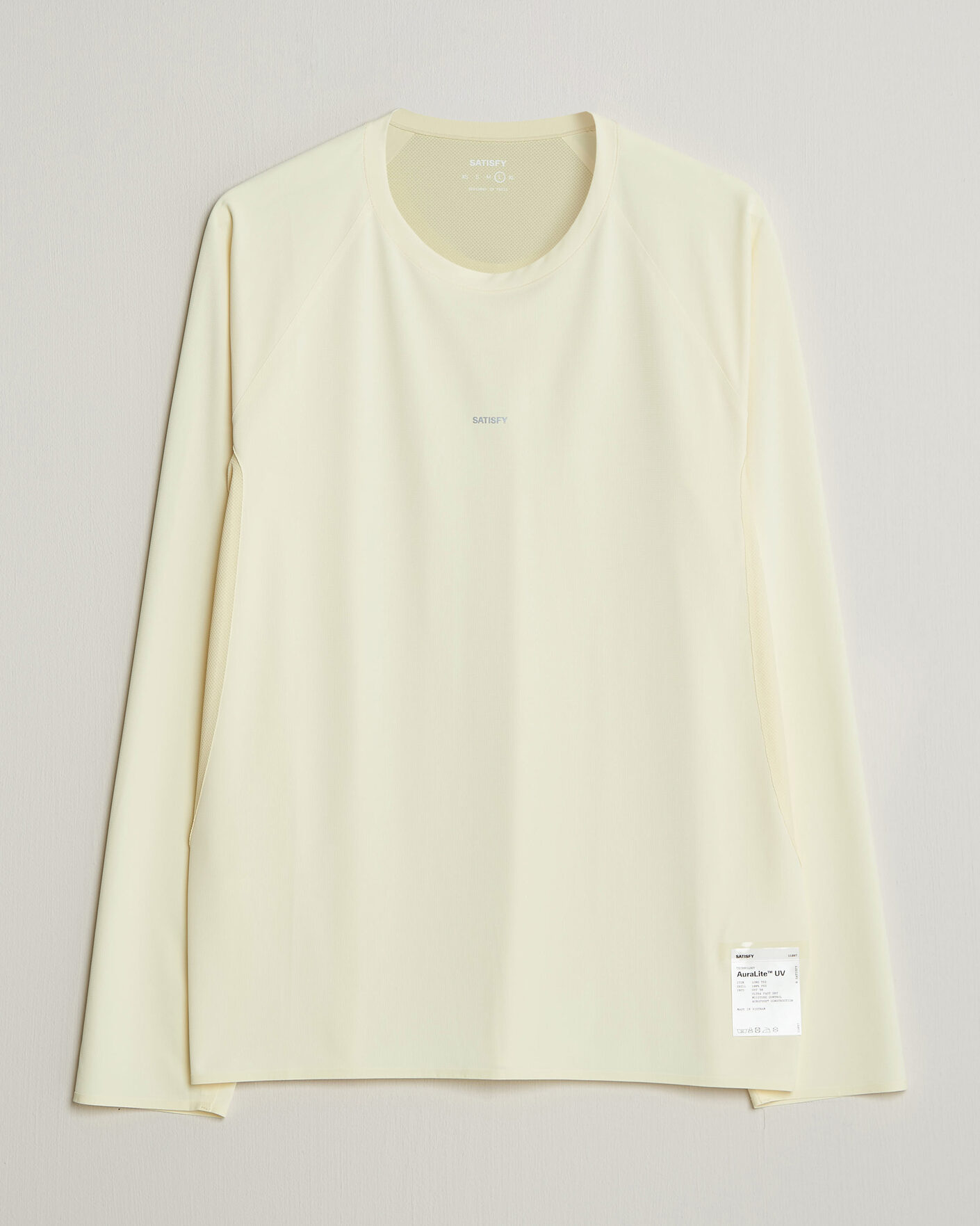 Herr | T-Shirts | Satisfy | AuraLite UV Long Sleeve T-Shirt Transparent Yellow