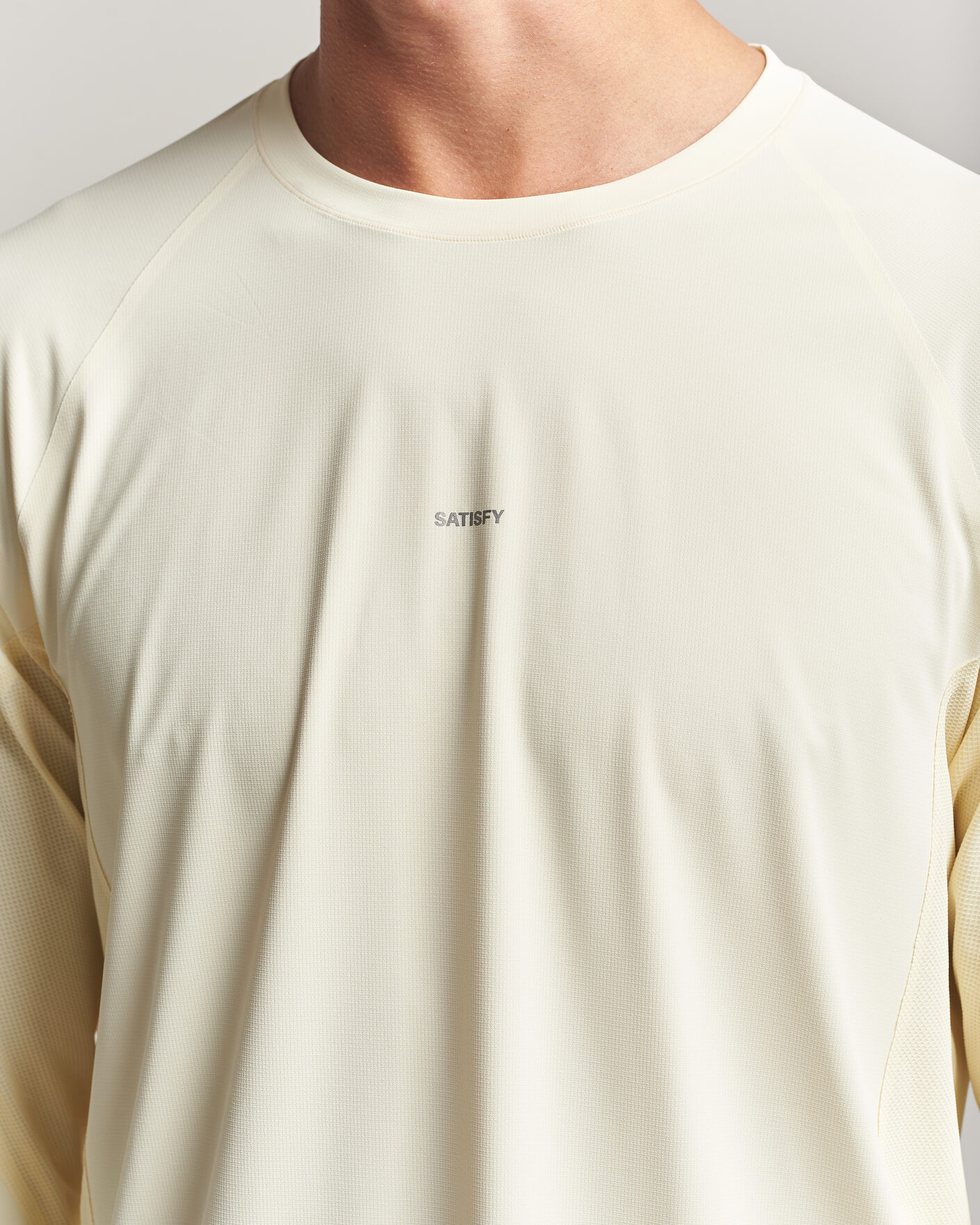 Herr | T-Shirts | Satisfy | AuraLite UV Long Sleeve T-Shirt Transparent Yellow