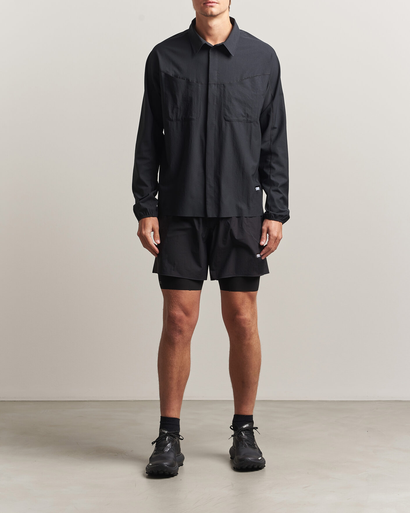Herr | Shorts | Satisfy | Rippy Cordura 5 Inch Shorts Black