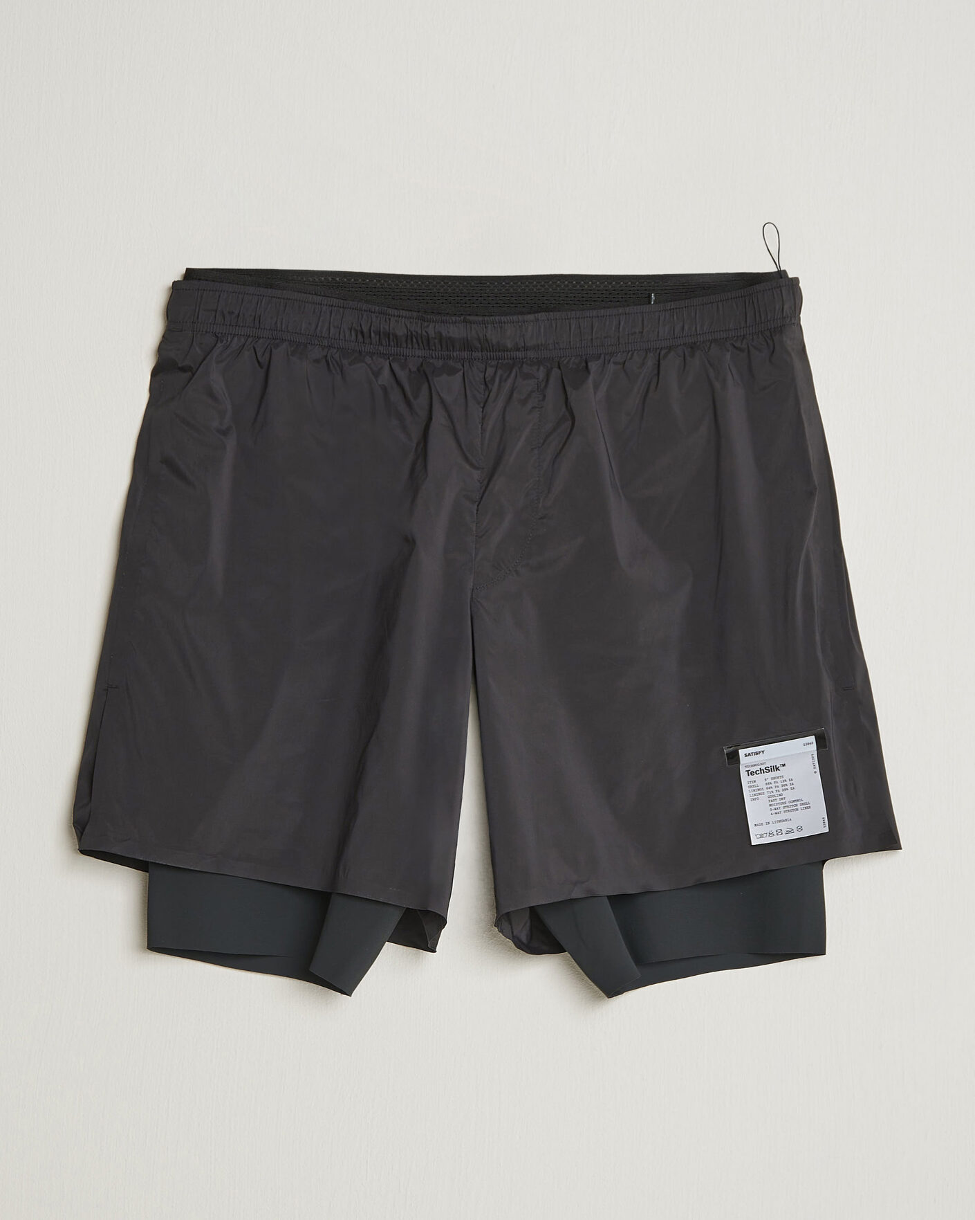 Herr | Shorts | Satisfy | TechSilk 8 Inch Shorts Black