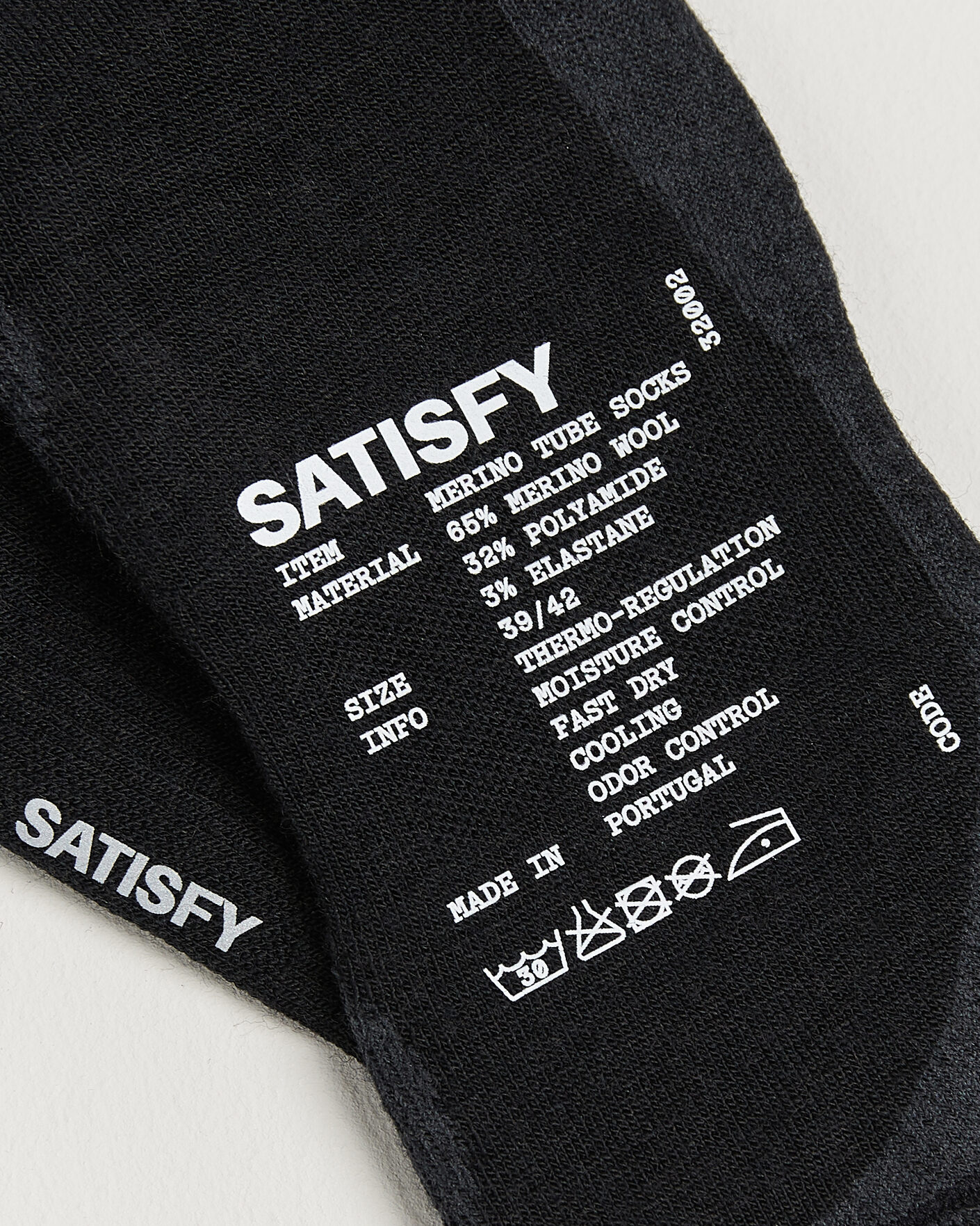 Herr | Underkläder | Satisfy | Merino Tube Socks Black