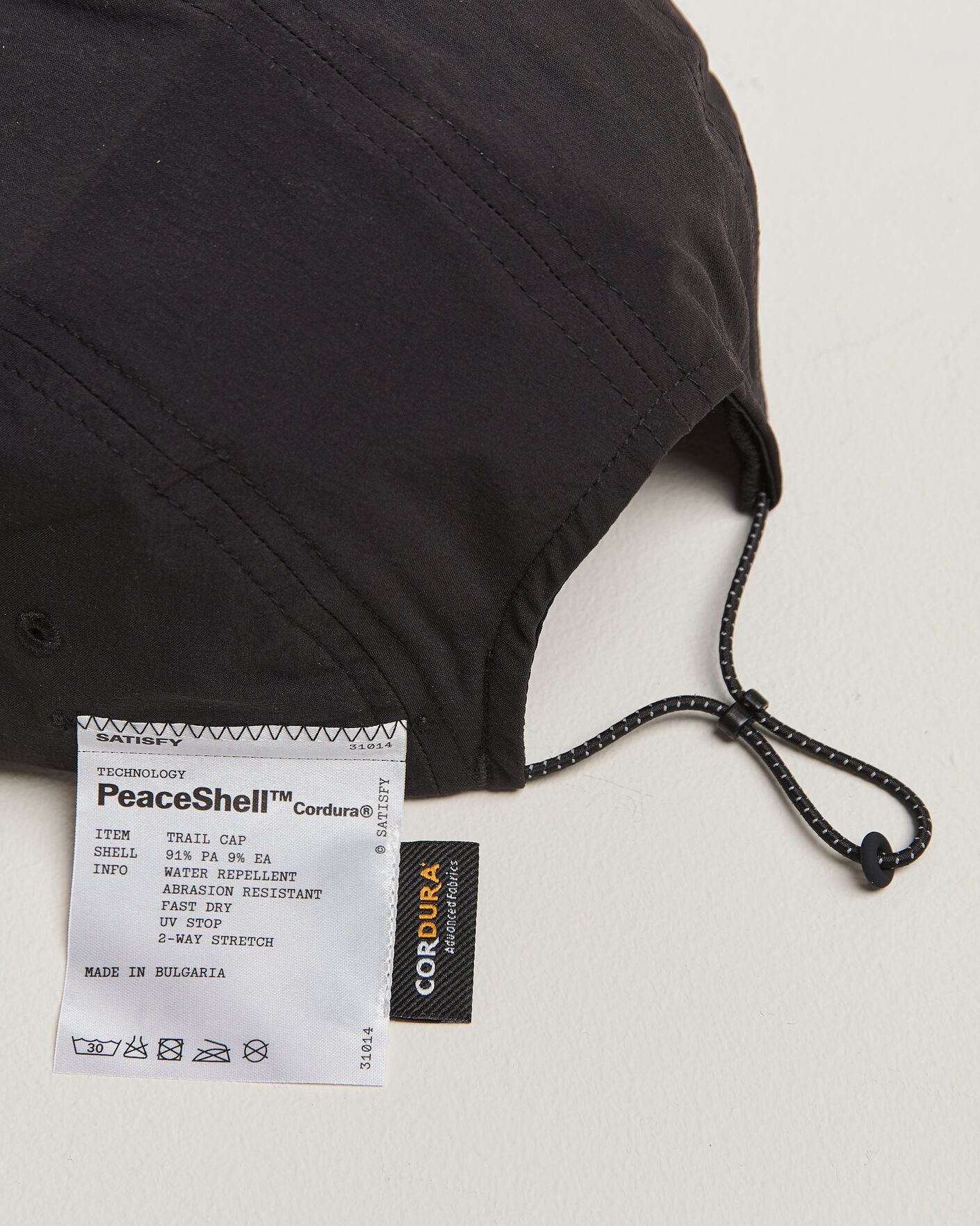Herr | Hattar & kepsar | Satisfy | PeaceShell Cordura Trail Cap Black