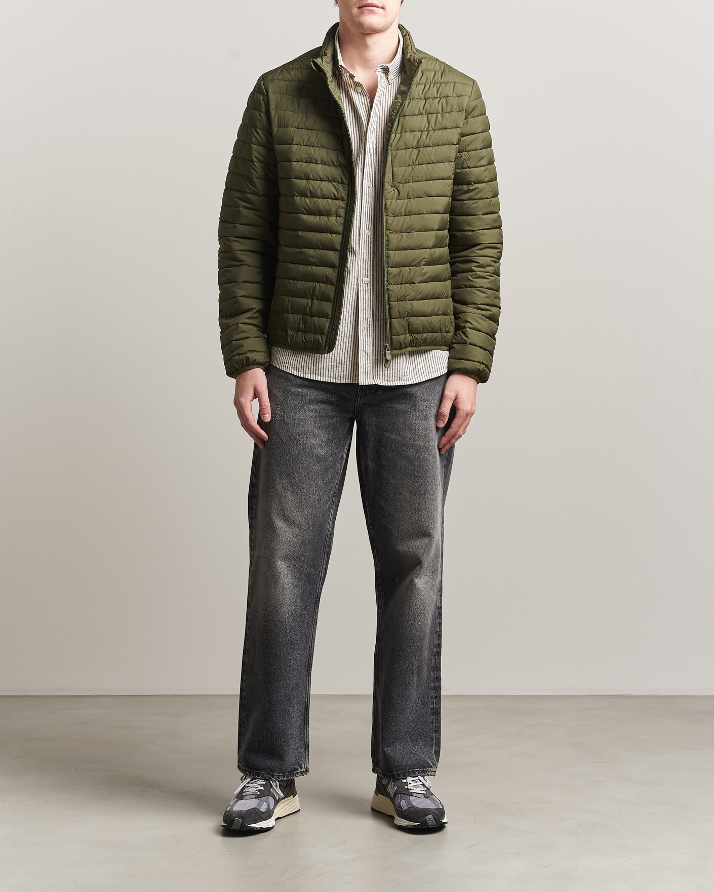 Herr | Jackor | Save The Duck | Cole Lightweight Padded Jacket Snake Green