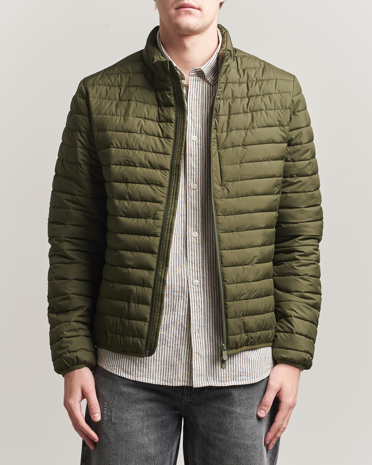 Herr | Jackor | Save The Duck | Cole Lightweight Padded Jacket Snake Green