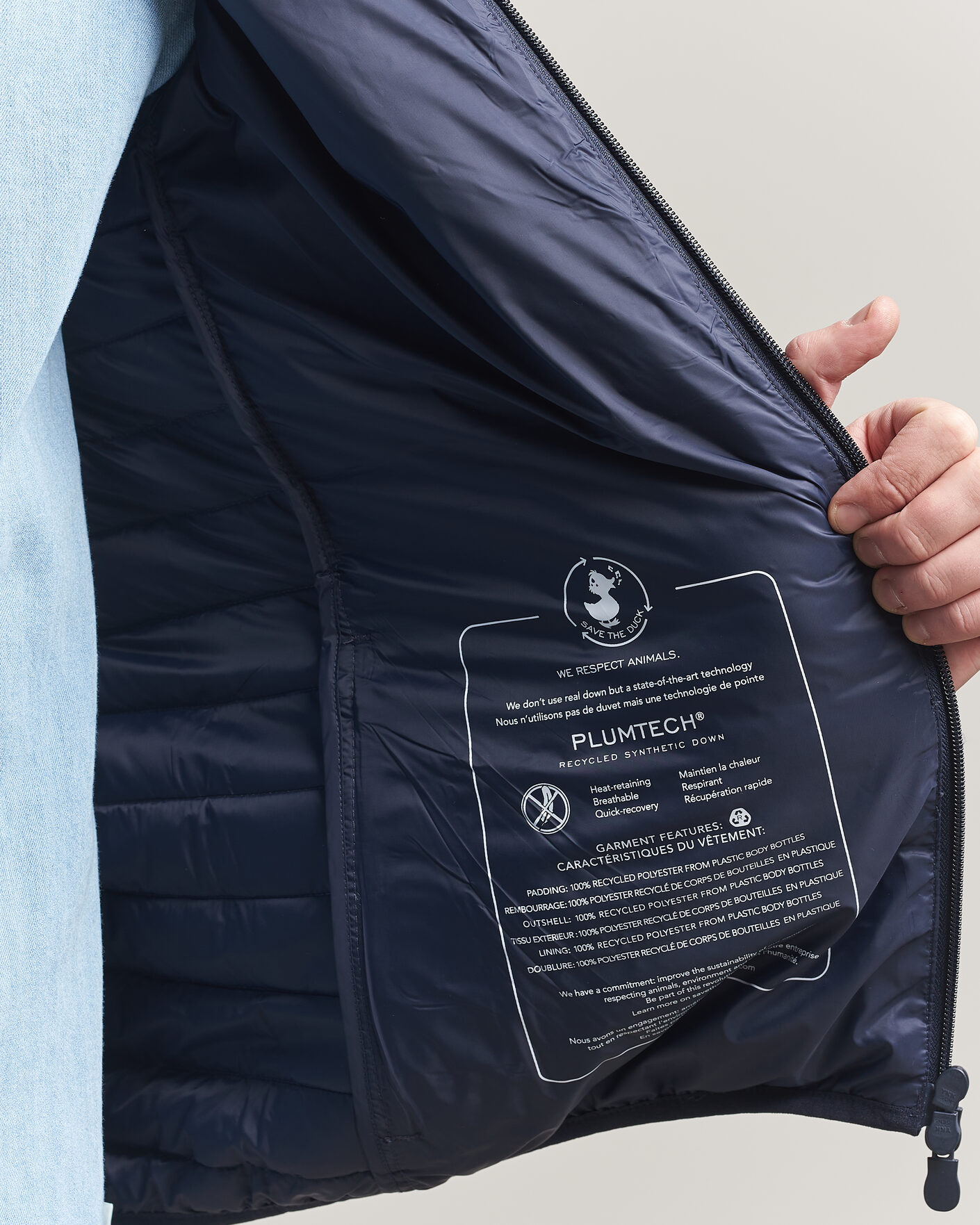 Herr | Jackor | Save The Duck | Cole Lightweight Padded Jacket Navy