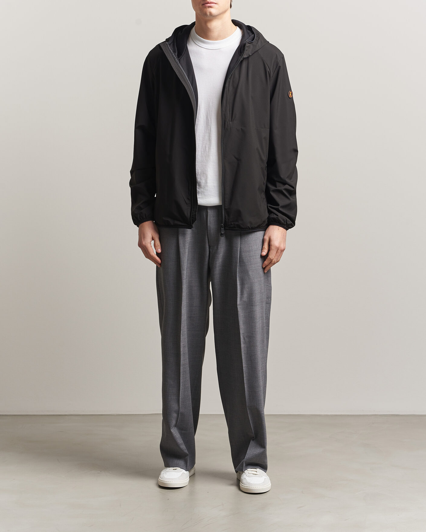 Herr | Jackor | Save The Duck | Pier Wind/Water Resistant Hood Jacket Black