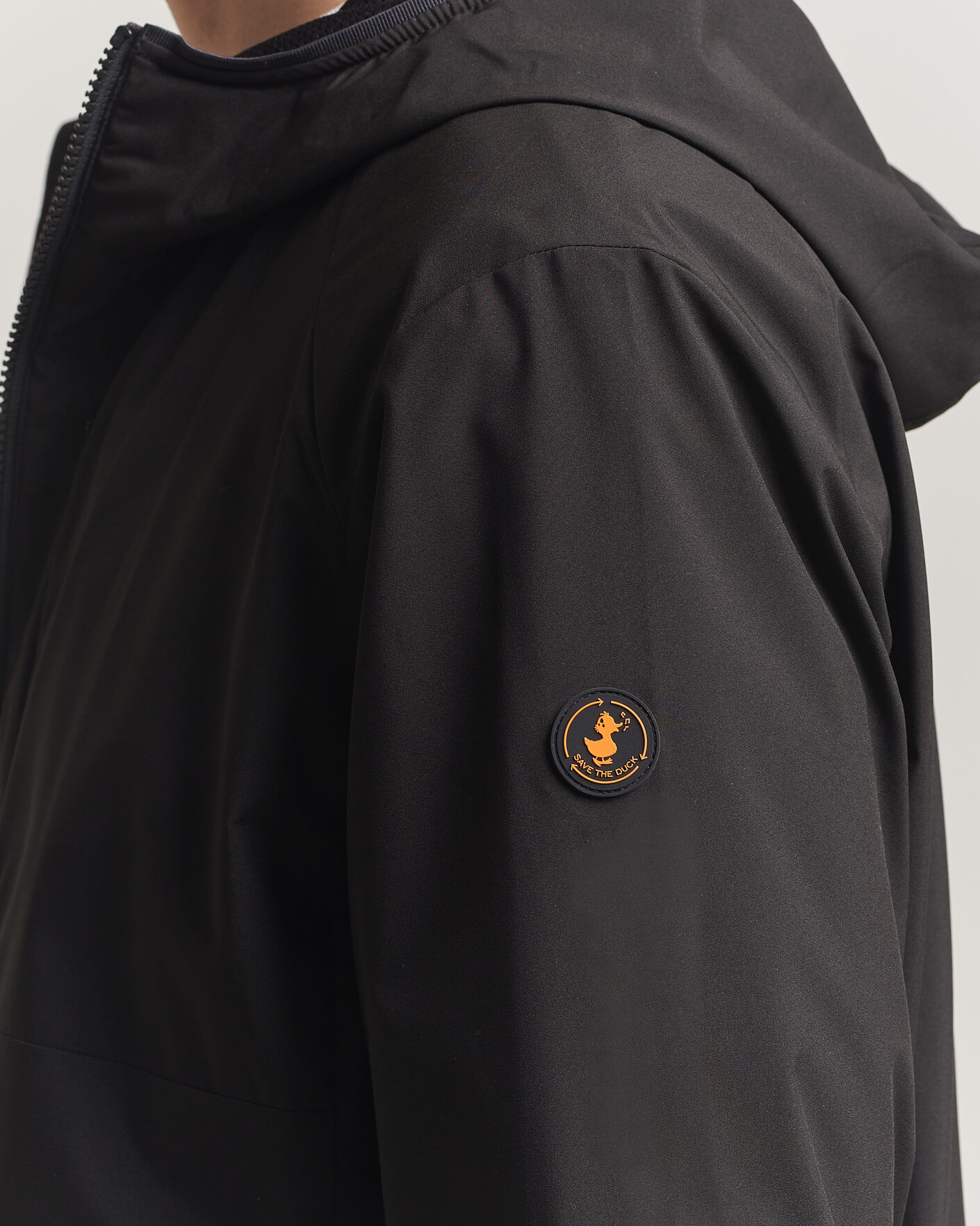 Herr | Jackor | Save The Duck | Pier Wind/Water Resistant Hood Jacket Black