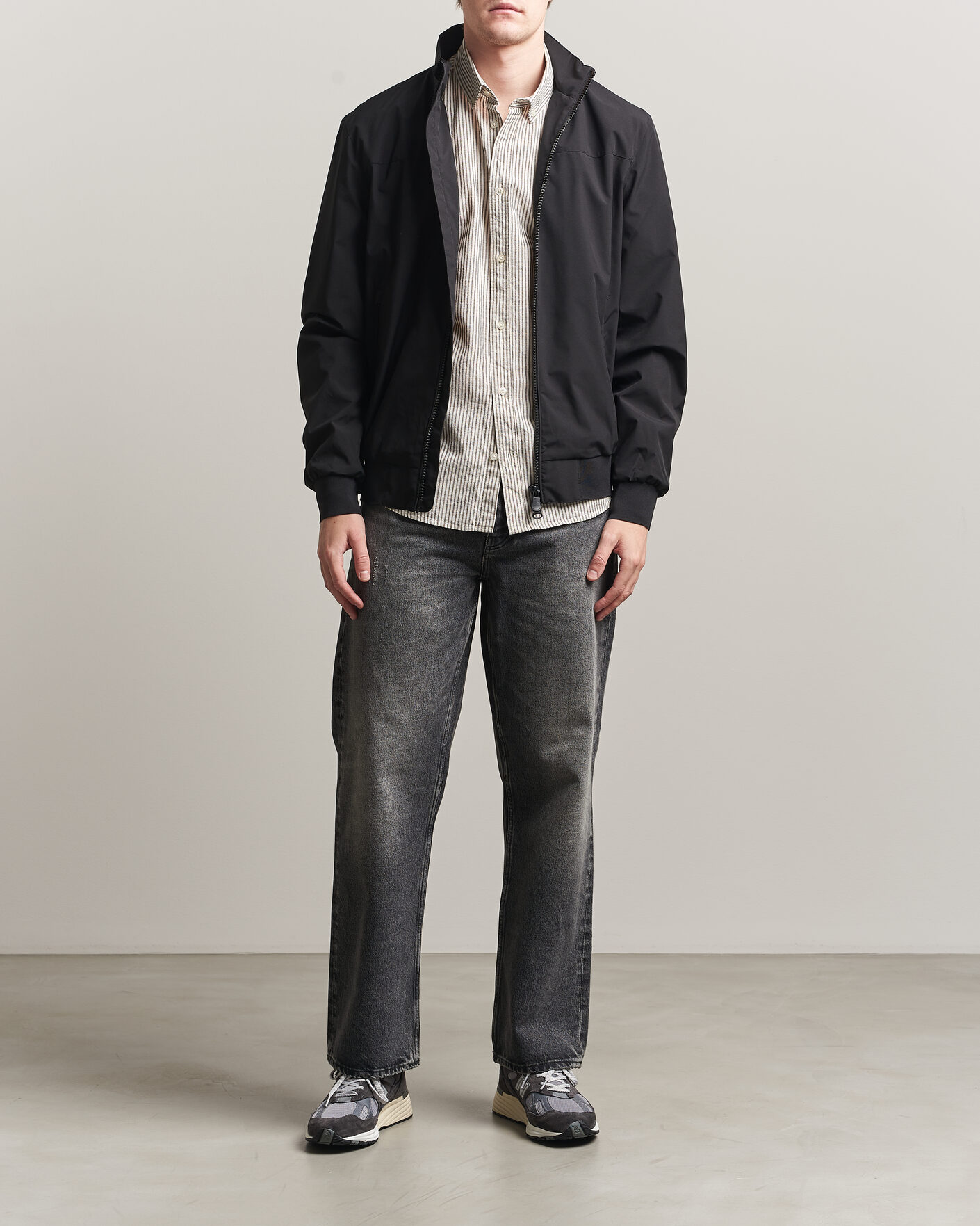 Herr | Jackor | Save The Duck | Finlay Nylon Harrington Jacket Black
