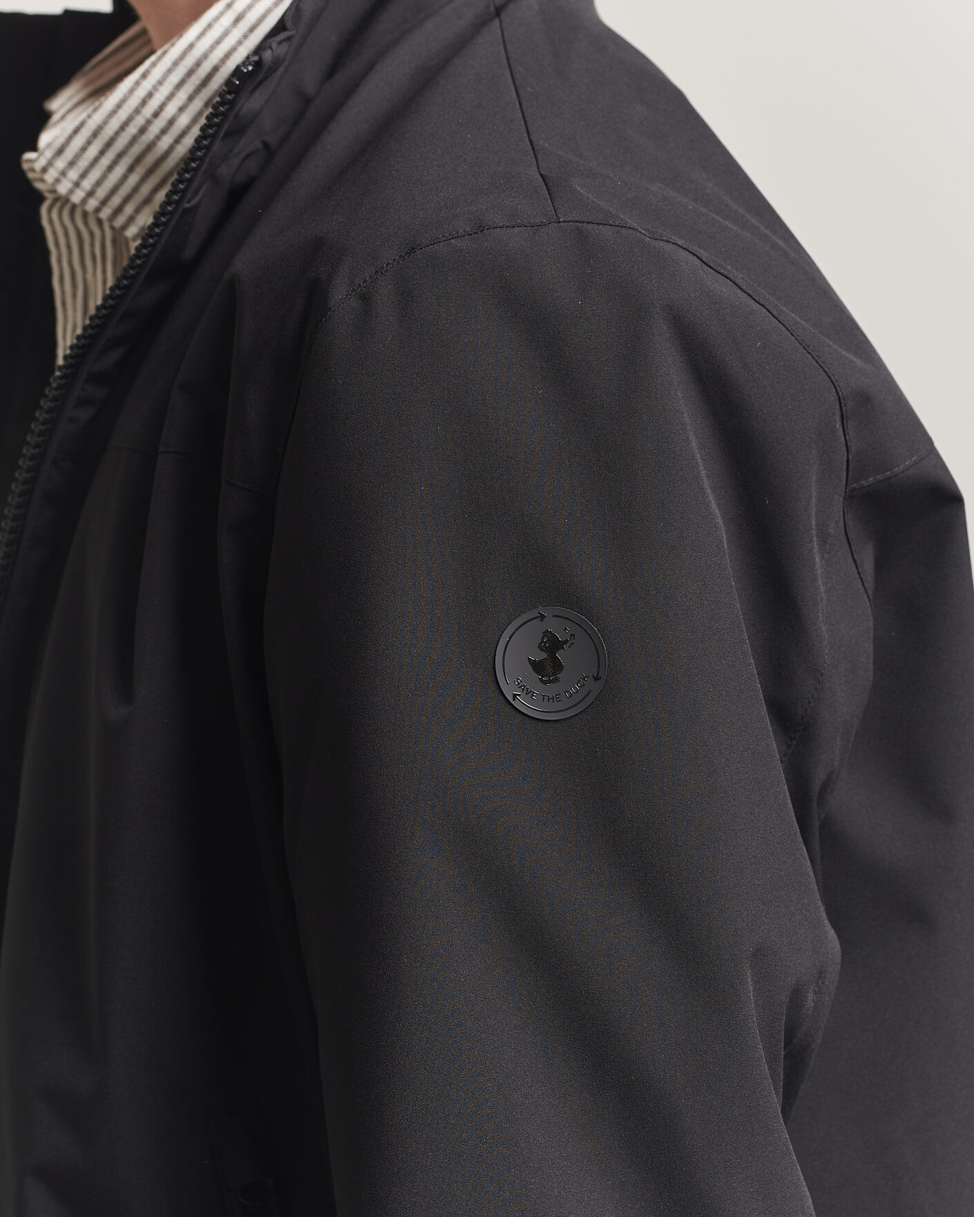 Herr | Jackor | Save The Duck | Finlay Nylon Harrington Jacket Black